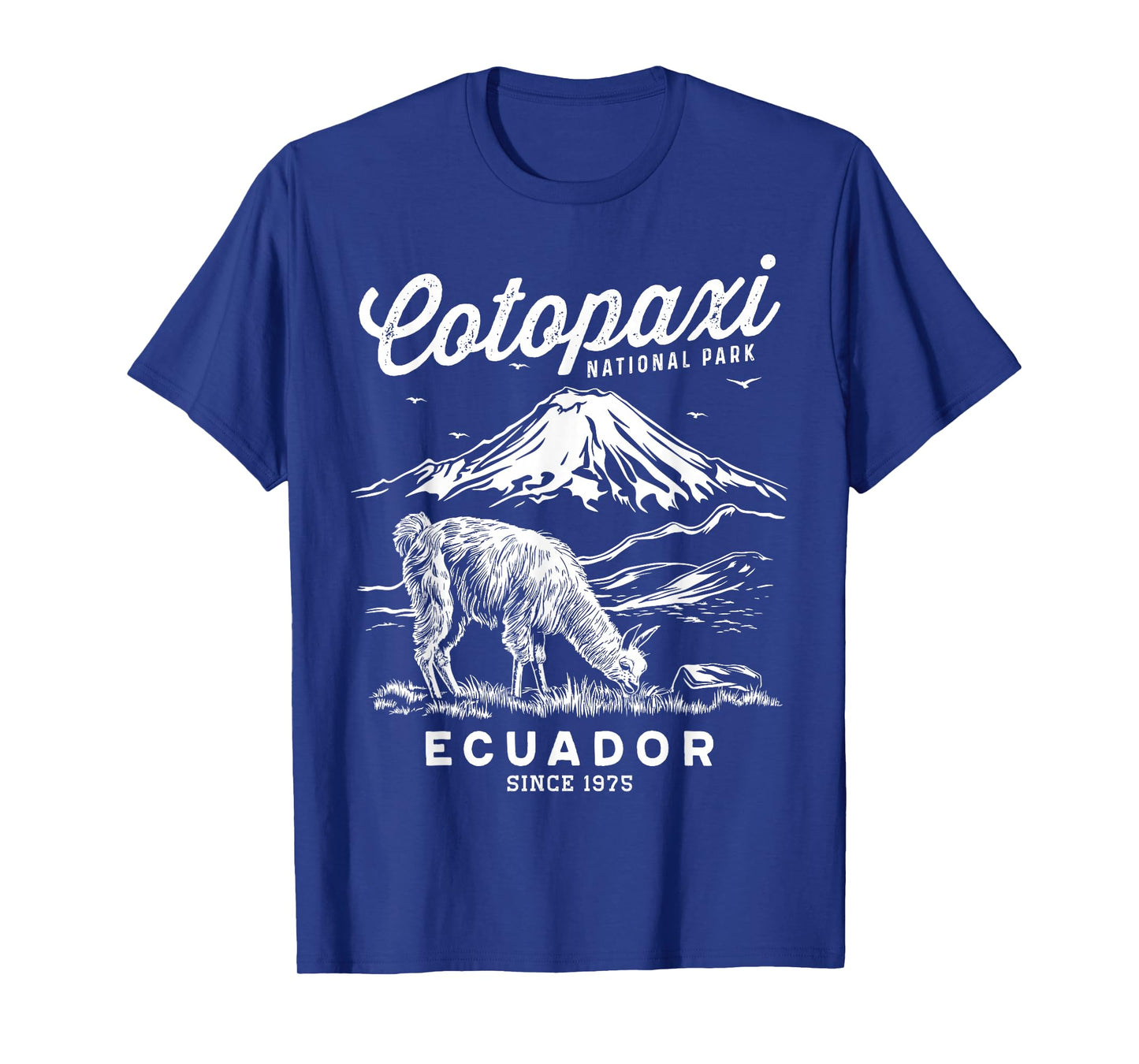Ecuador Cotopaxi National Park Souvenir Alpaca Hike T-Shirt