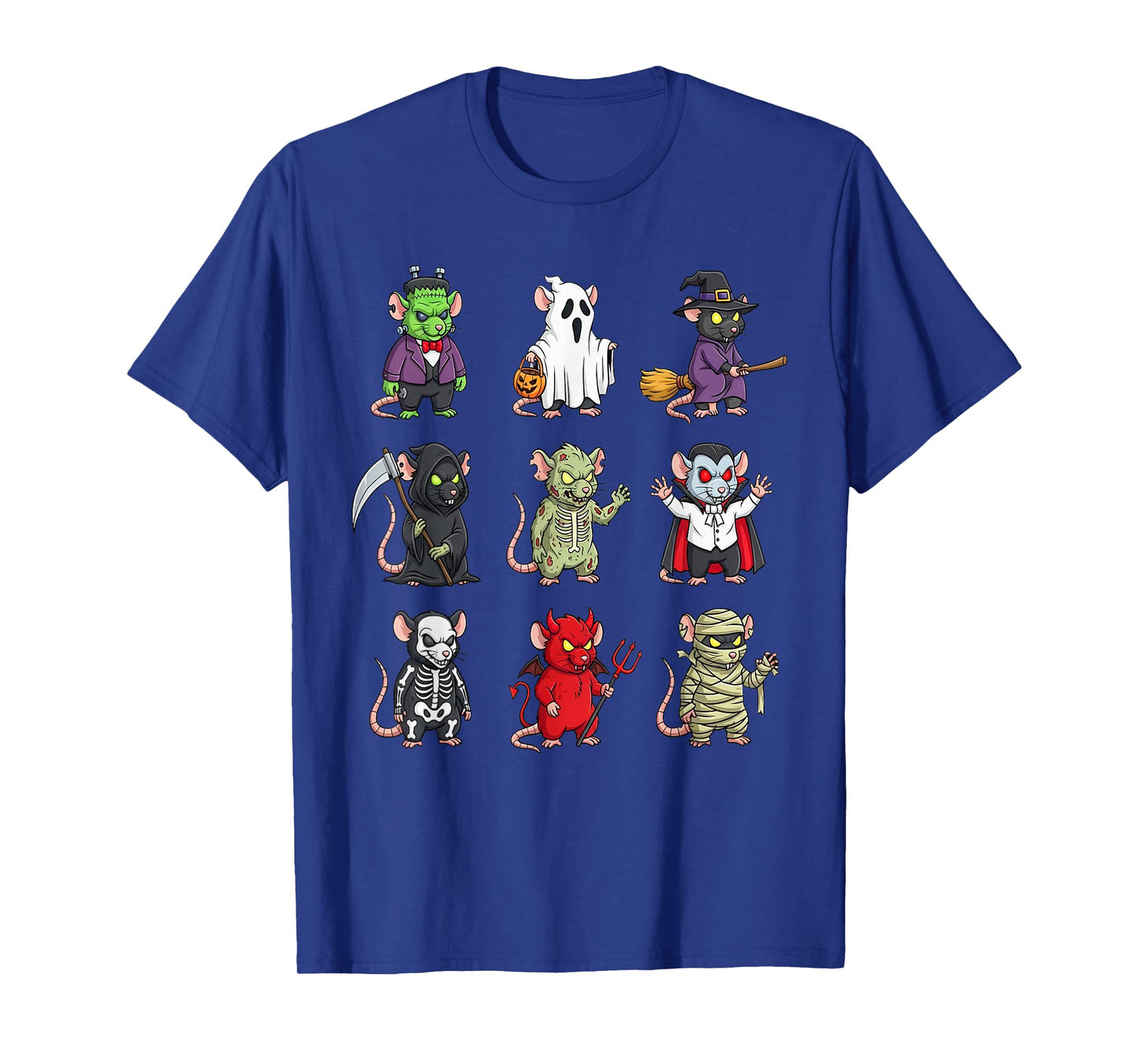Funny Rat Ghost Witch Zombie Halloween Costume Boys Girls T-Shirt
