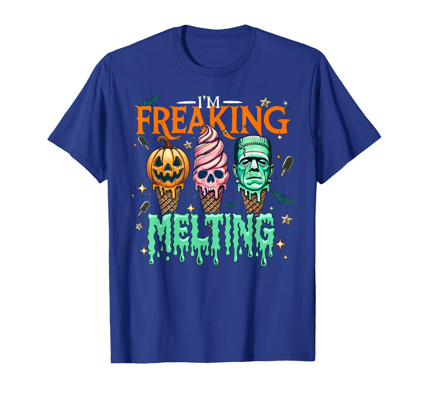 I'm Freaking Melting Ice Cream Halloween Spooky Season Funny T-Shirt