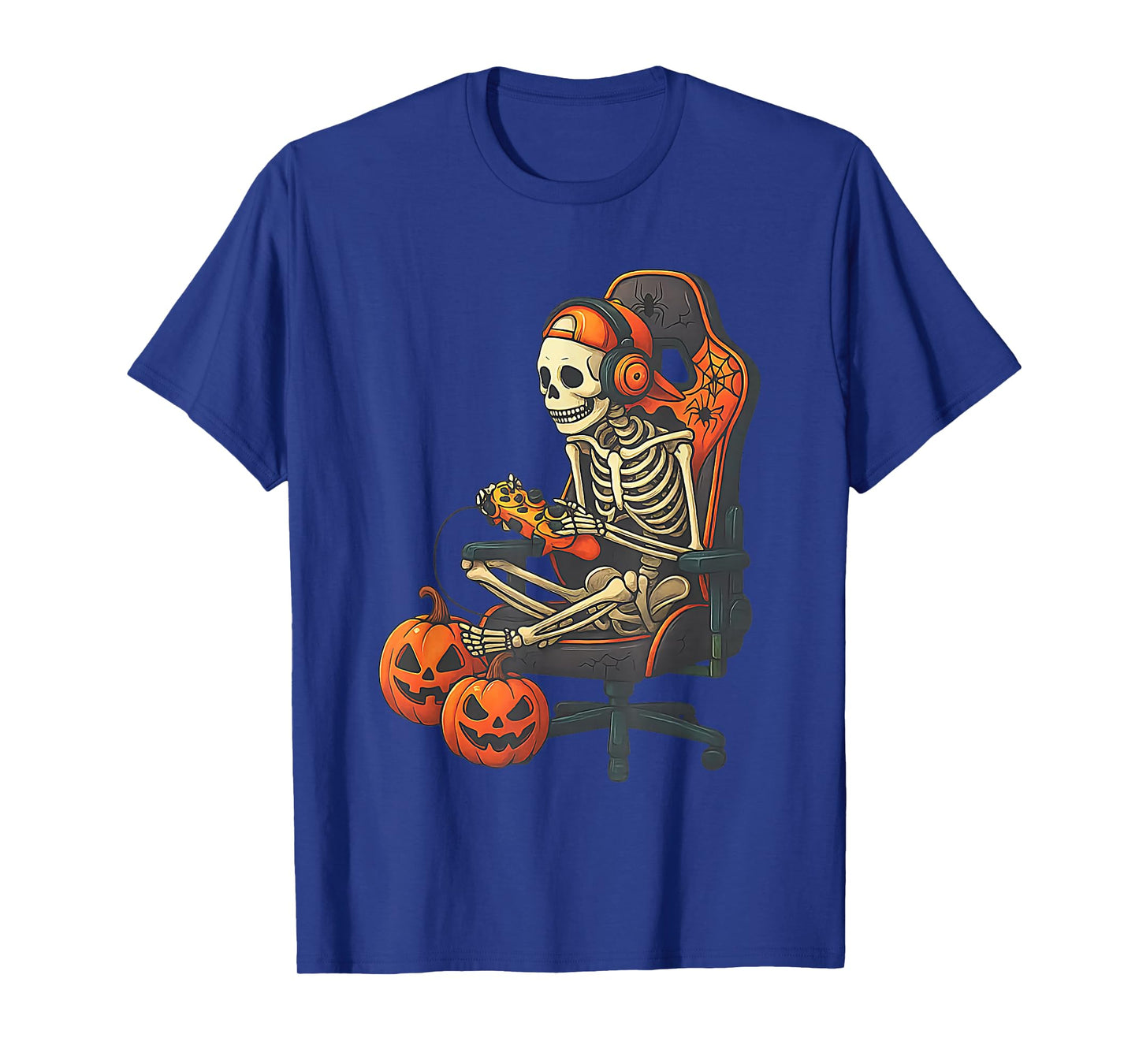 Halloween Shirts Cool Teen Boy Skeleton Gaming Men Halloween T-Shirt