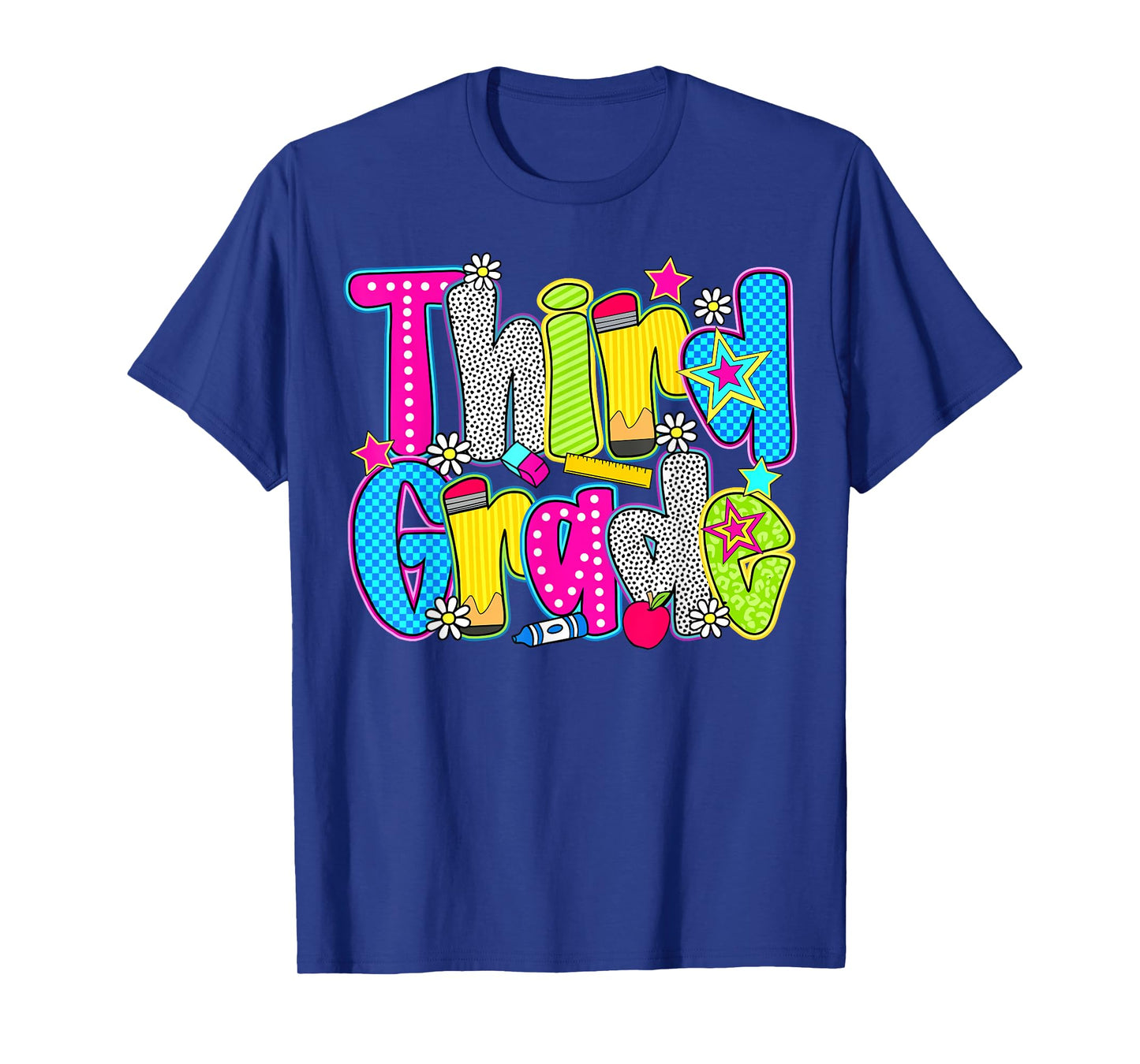 Third Grade Teacher Student Happy First Day Back To School T-Shirt
