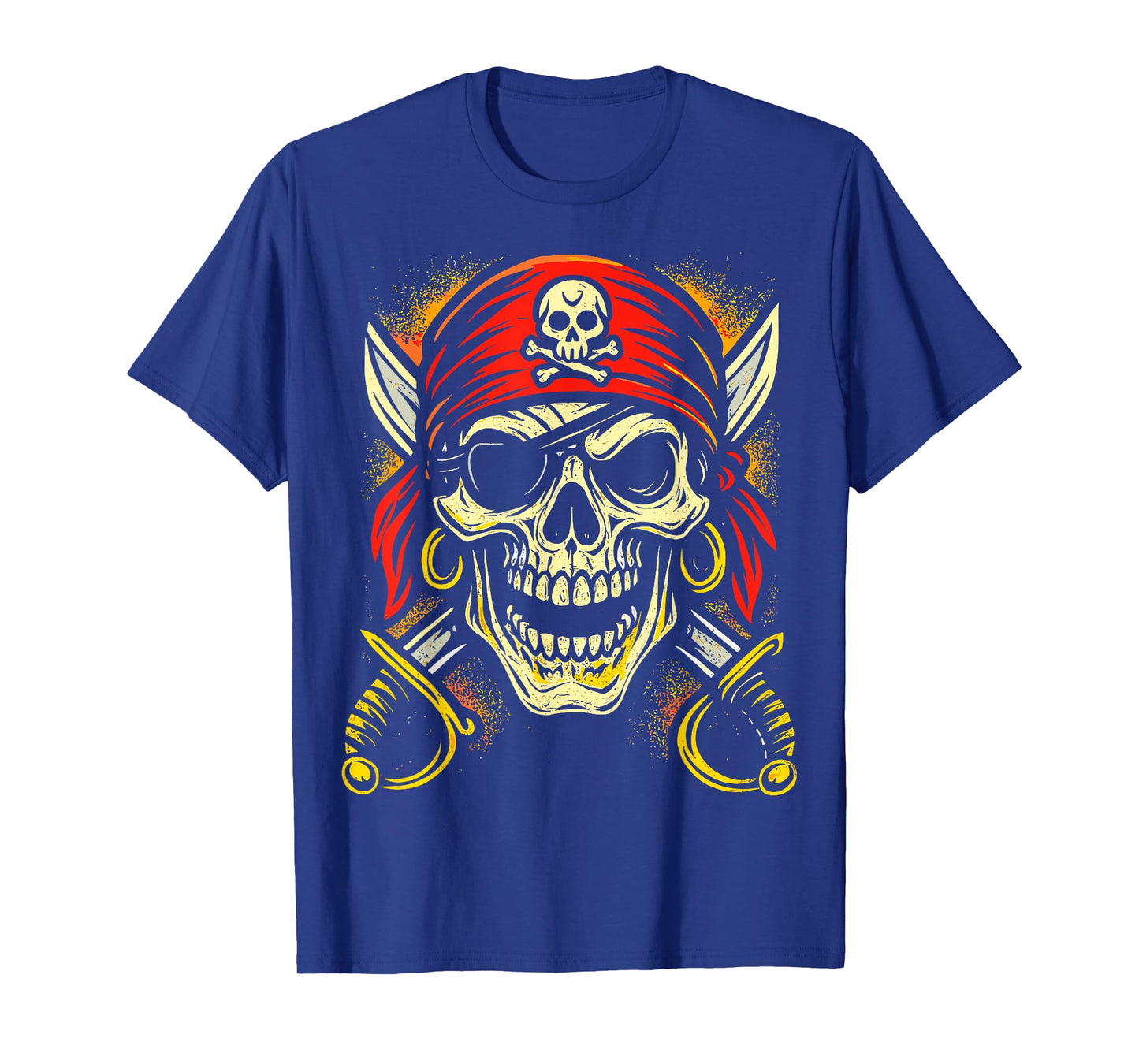 Pirate Skull Crossbones Skeleton Halloween T-Shirt