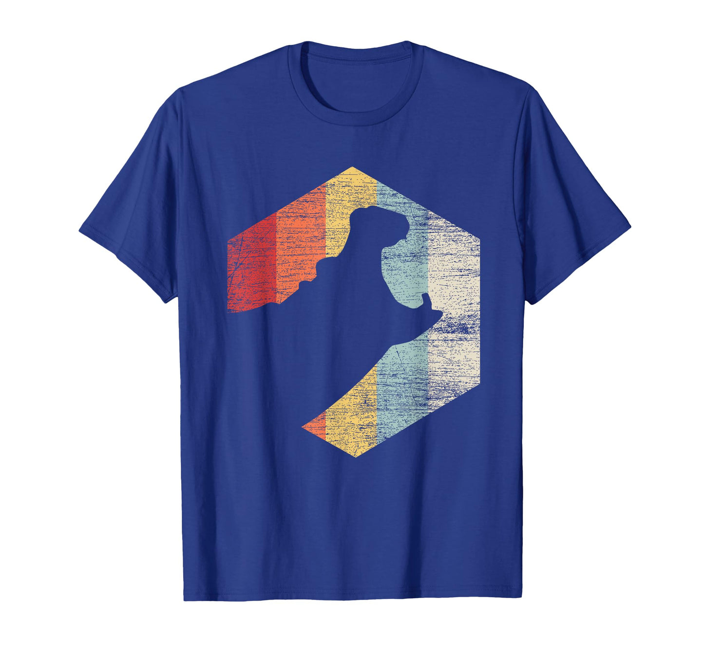 Retro Hippo T-Shirt - Black, Small, Classic Fit, Short Sleeve, Cotton 60% Polyester 40%, Unisex Adult, All Seasons, Animal Lovers, Hippo Enthusiasts, Birthday Gift