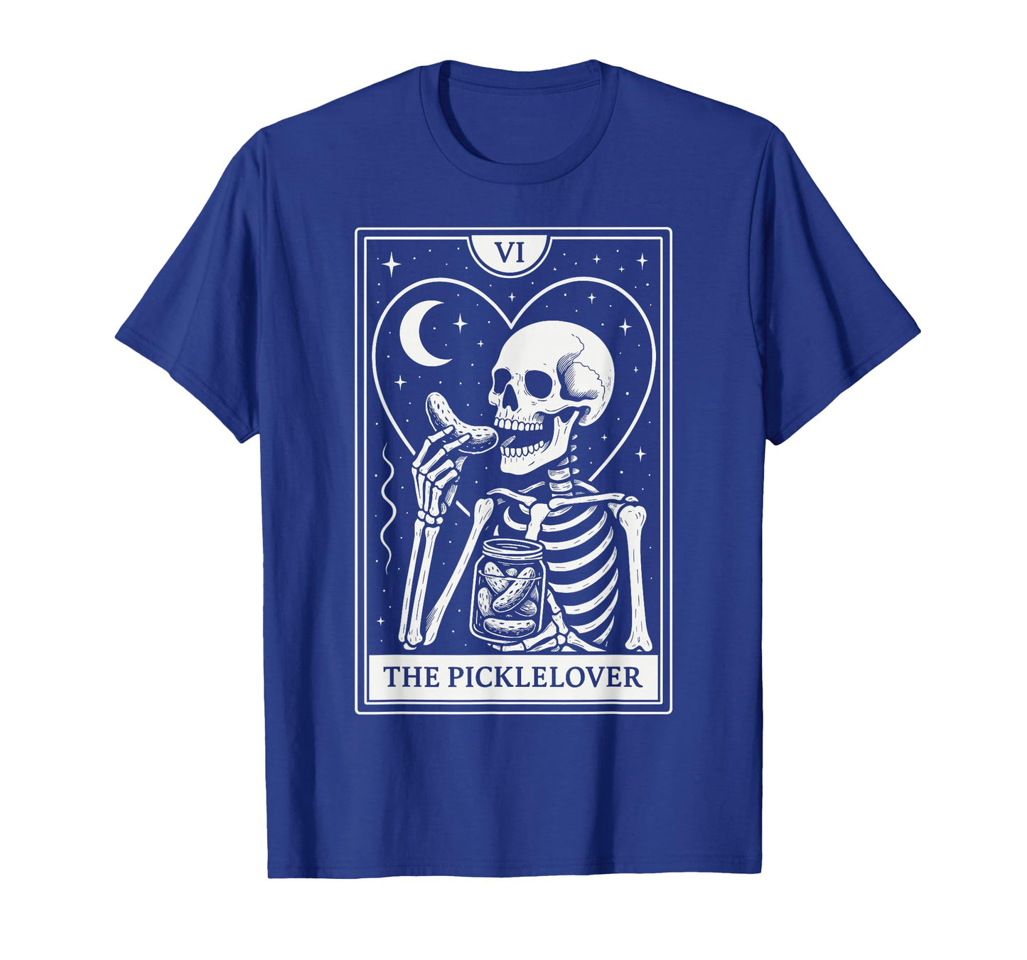 The Picklelover, Pickle Skeleton Tarot Card Halloween T-Shirt