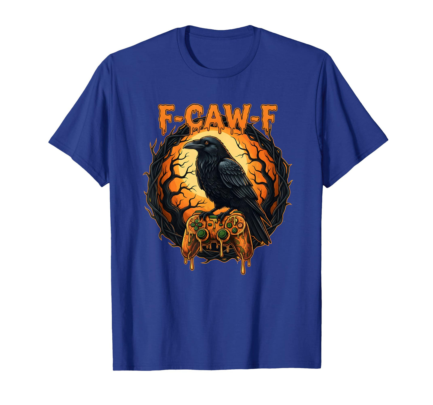 F-CAW-F Raven Crow Gaming Funny Halloween Design T-Shirt