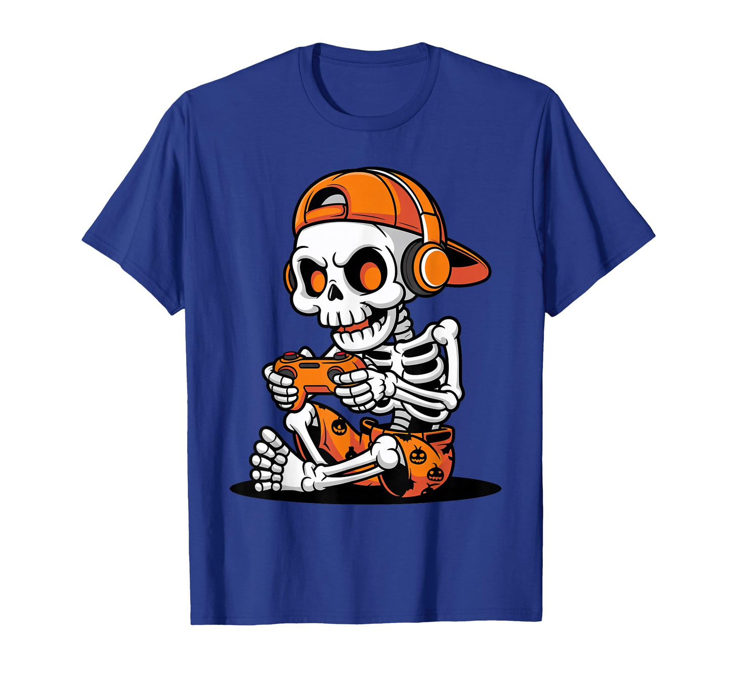Spooky Skeleton Gamer Halloween Costume Boys Toddler Kids T-Shirt