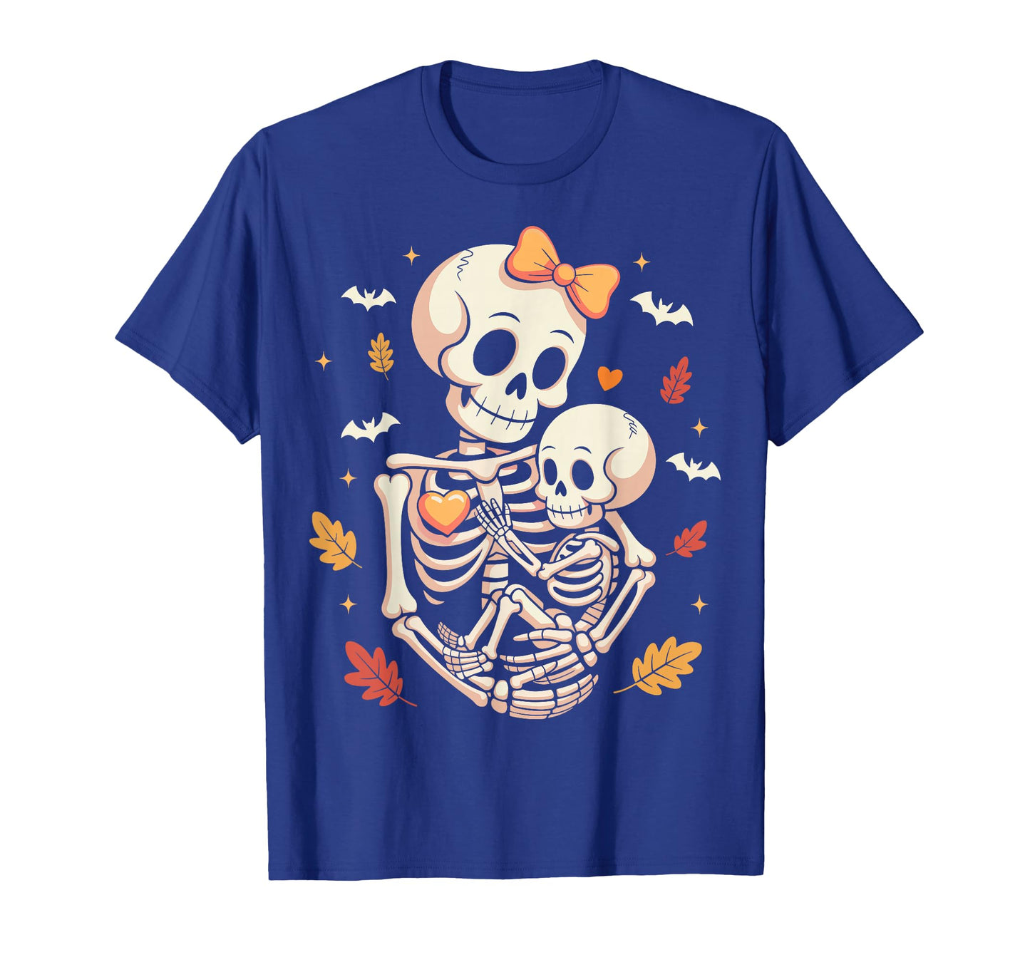 Skeleton Pregnancy Announcement Mom Halloween Women T-Shirt