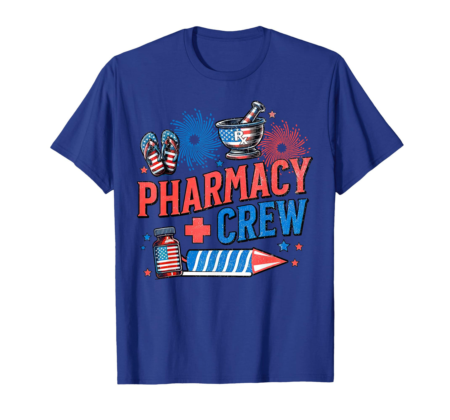 4th July Pharmacy Crew Nurse Pharmacy Technician Patriotic T-Shirt