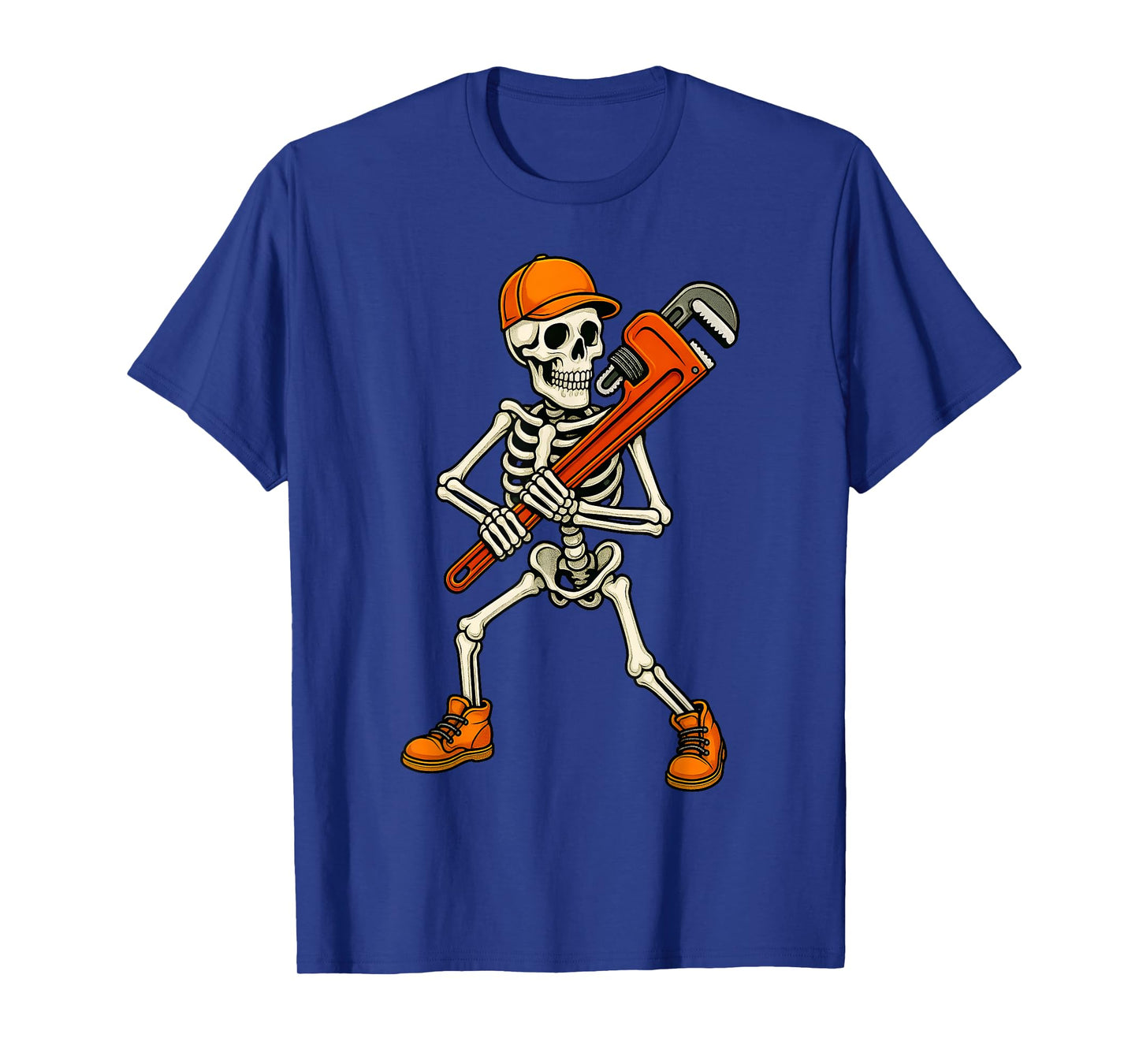 Skeleton Plumber Halloween Pipe Fitter T-Shirt
