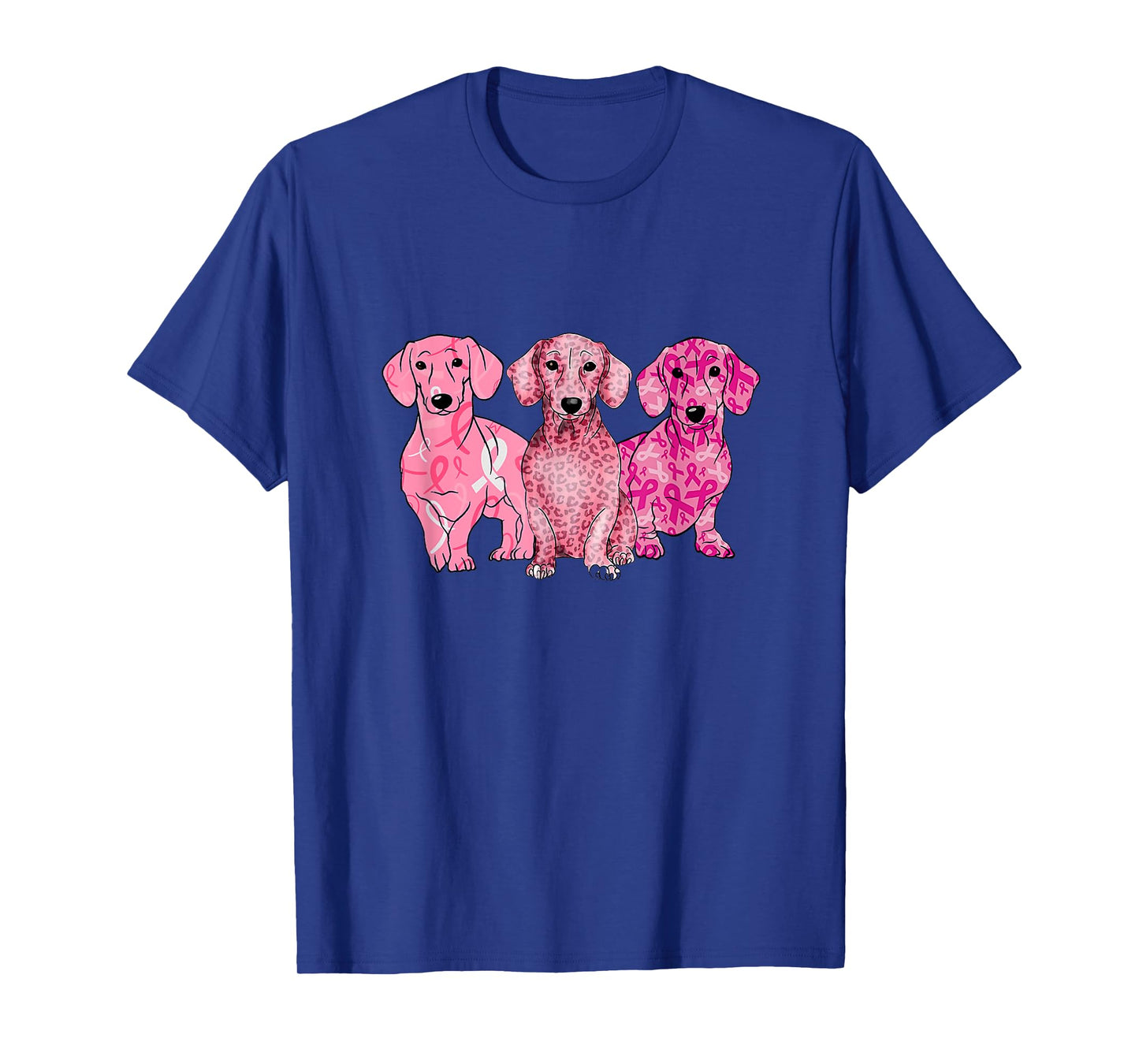 Breast Cancer Dachshunds Pink Dachshunds Ribbon Doxie's T-Shirt