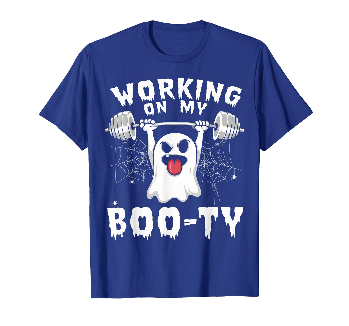 Ghost Boo ty Working on My Men Women Halloween Party T-Shirt