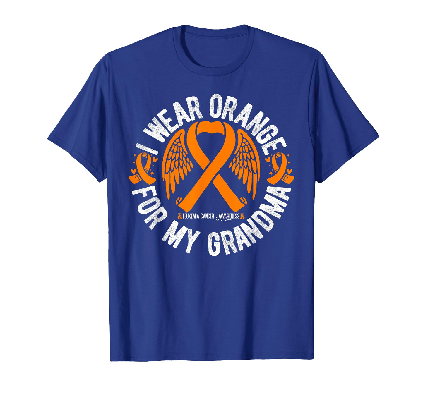 I Wear Orange For My Grandma Leukemia Cancer Awareness T-Shirt
