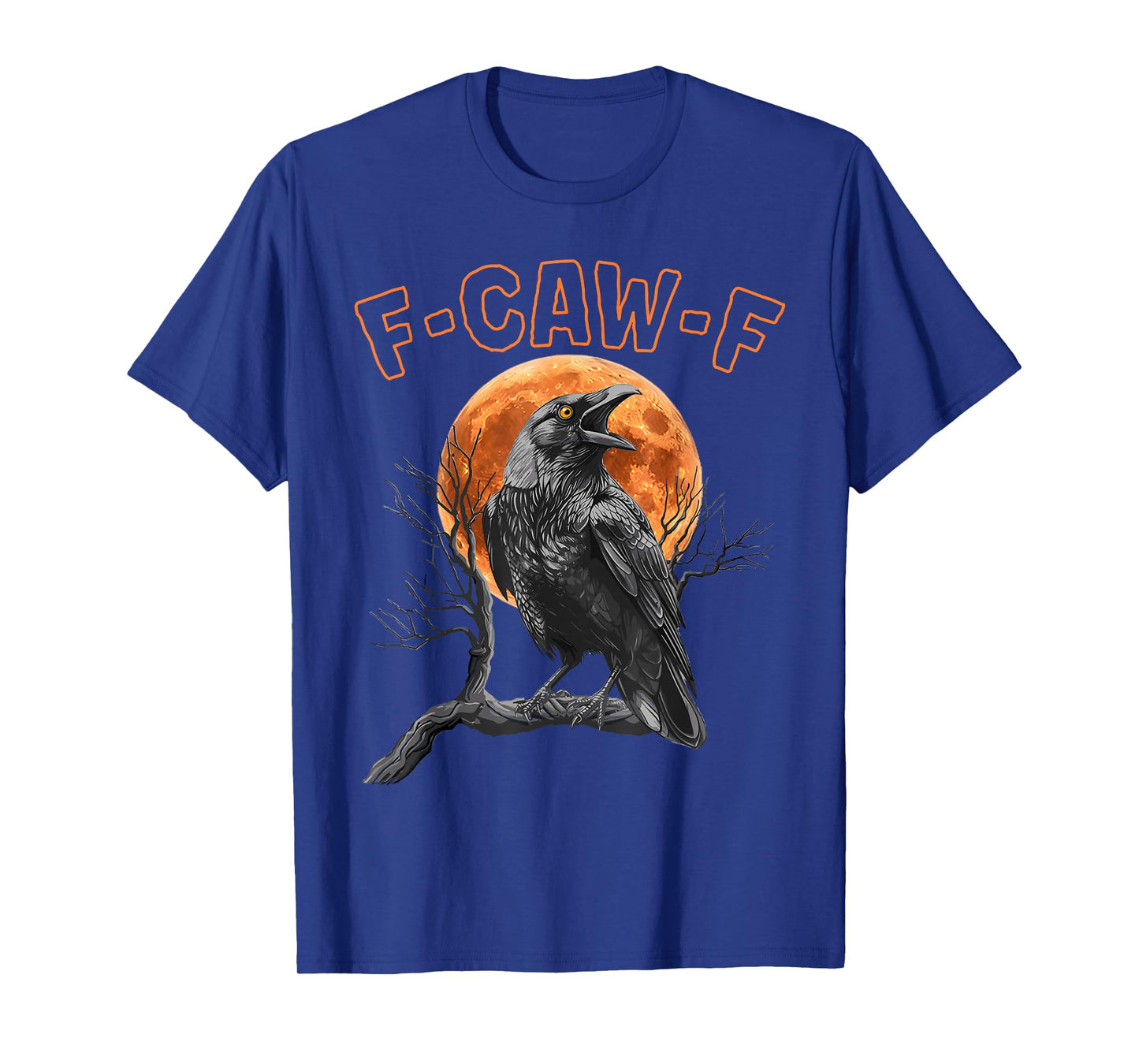 Black Crow, F-Caw-F Funny Black Bird Moon Gothic T-Shirt