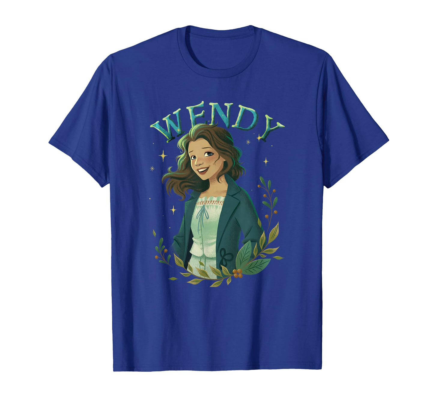 Disney Peter Pan & Wendy Vintage Floral Wendy Portrait T-Shirt