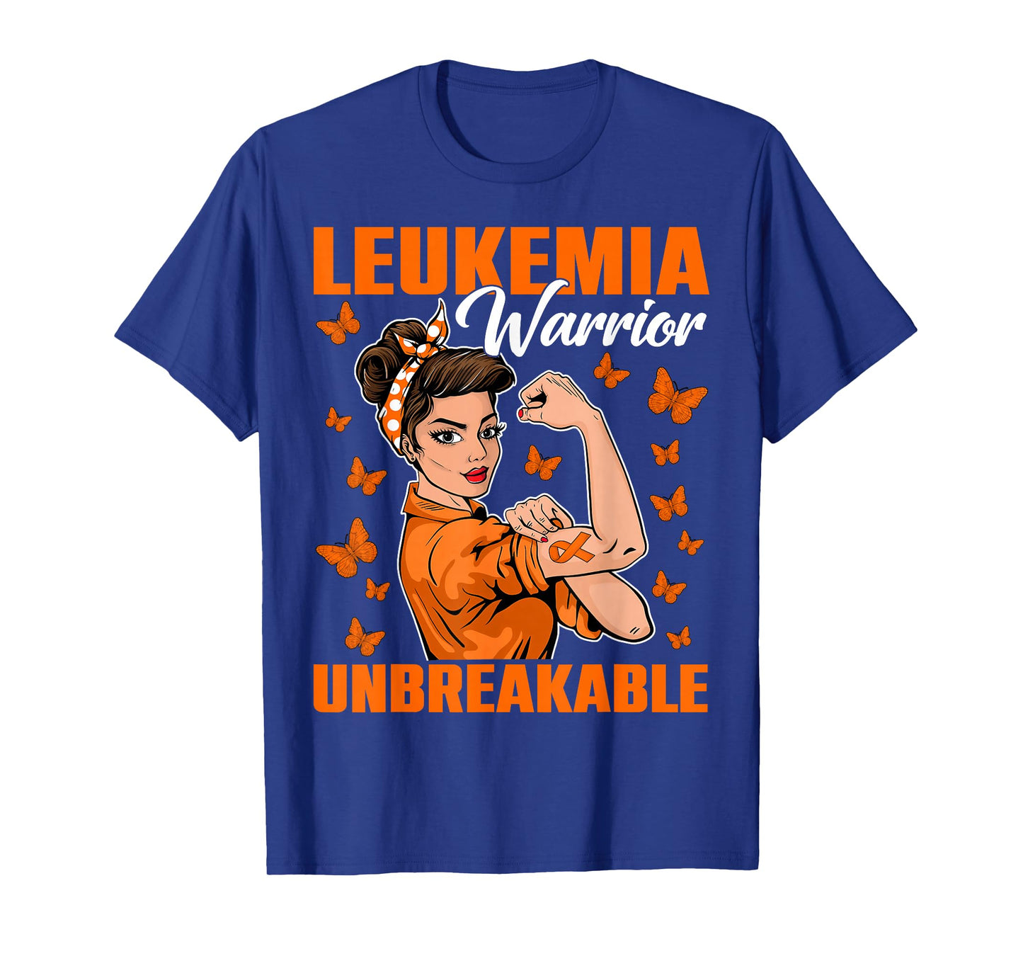 Leukemia Awareness Month Warrior Unbreakable Women Girls T-Shirt