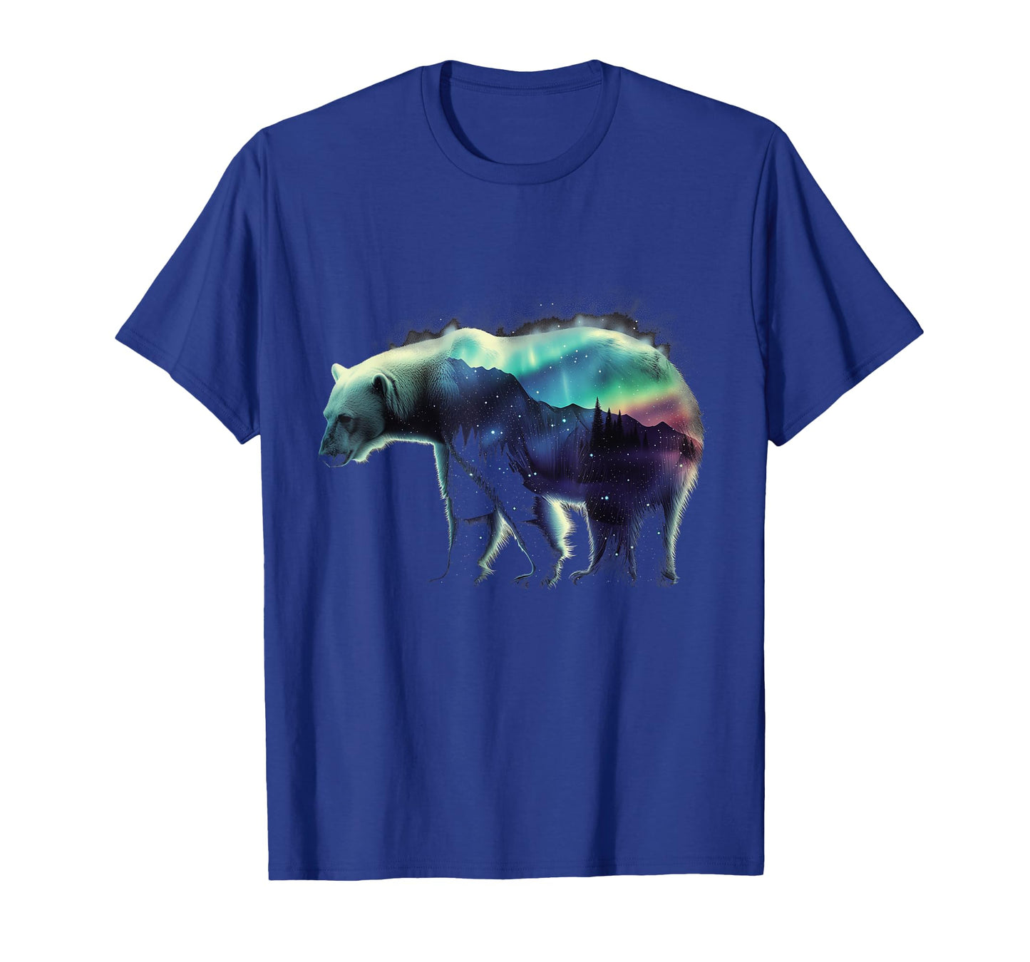 Polar Bear Northern Light Winter Arctic Nature Lover T-Shirt