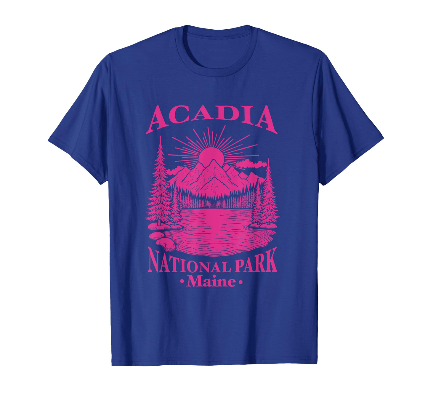 Acadia National Park Souvenir Maine Retro for Men Women Kid T-Shirt