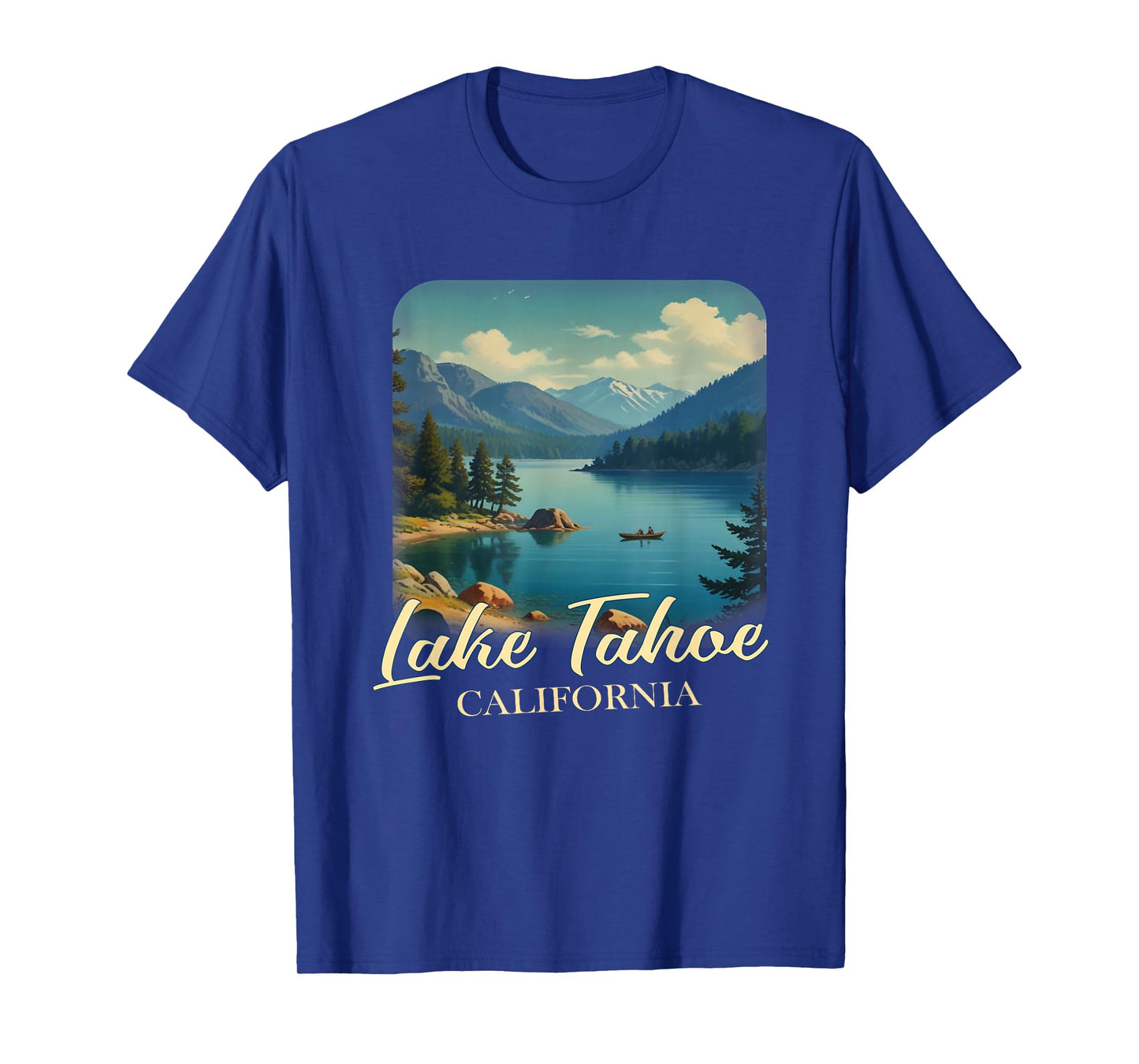 Vintage Lake Tahoe California Mountain Retro T-Shirt