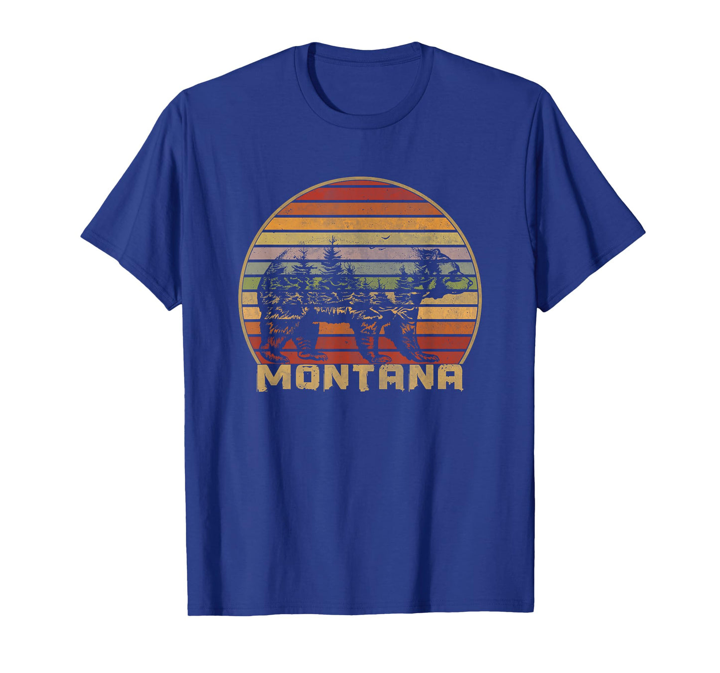Montana Vintage Grizzly Bear Natural Retro T-Shirt