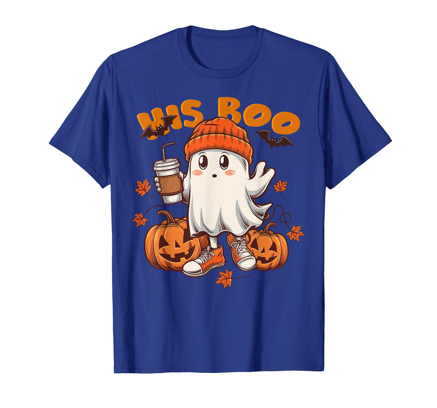 Her Boo His Boo Funny Ghost Matching Couples Halloween 2025 T-Shirt