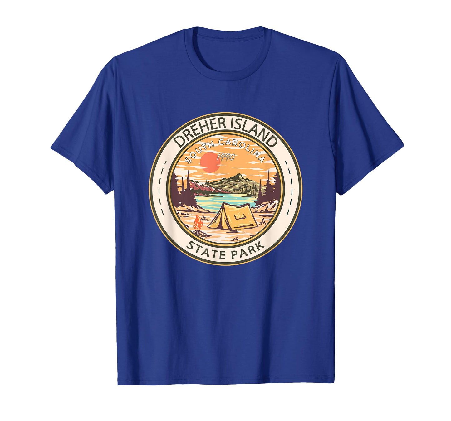 Dreher Island State Park South Carolina Badge Vintage T-Shirt