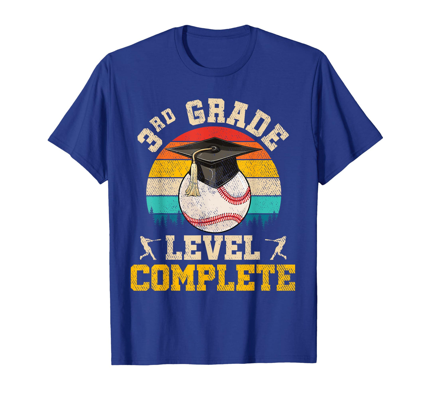 3rd Grade Level Complete Baseball Boy Last Day Of School T-Shirt