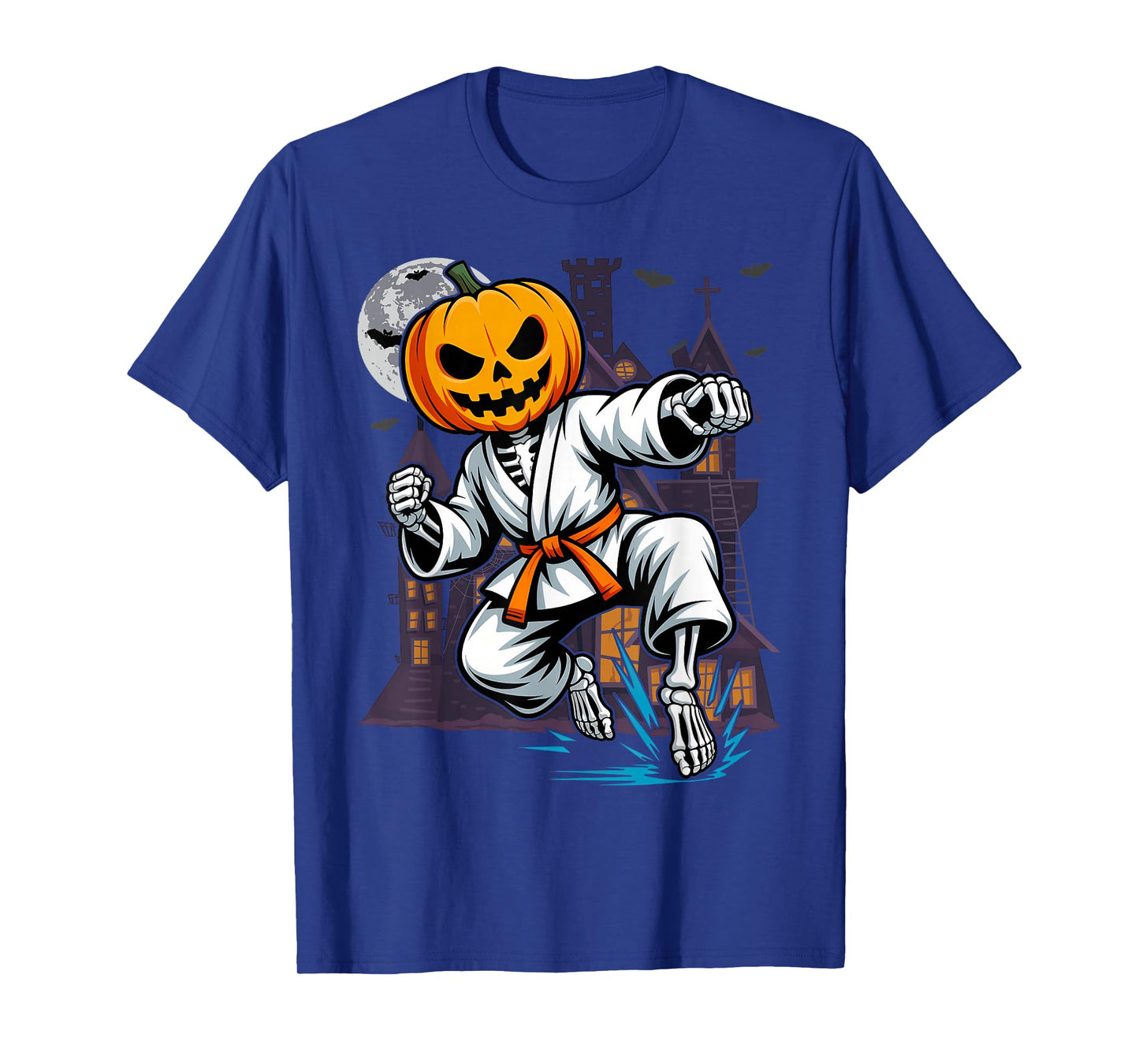 Halloween Skeleton Karate T-Shirt