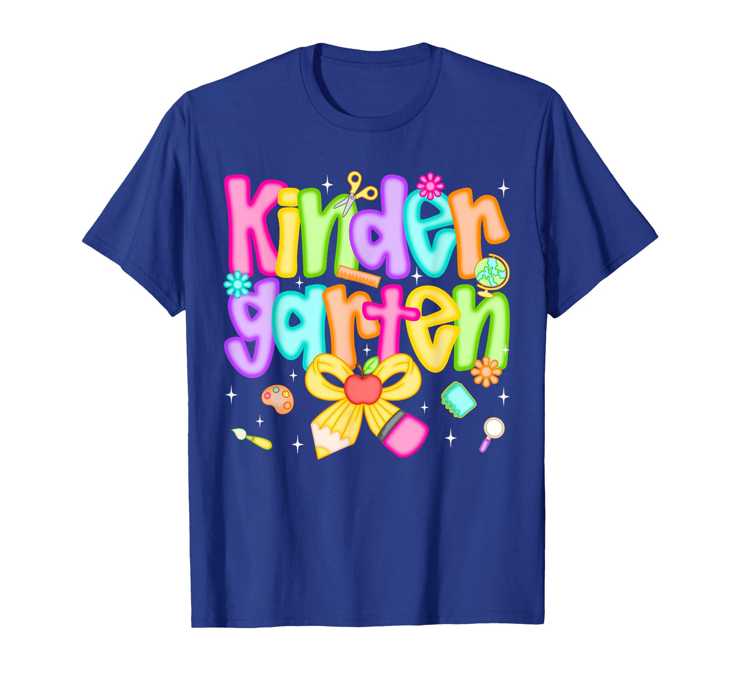 Preppy Kindergarten Back To School Teacher Kinder Girls Kids T-Shirt
