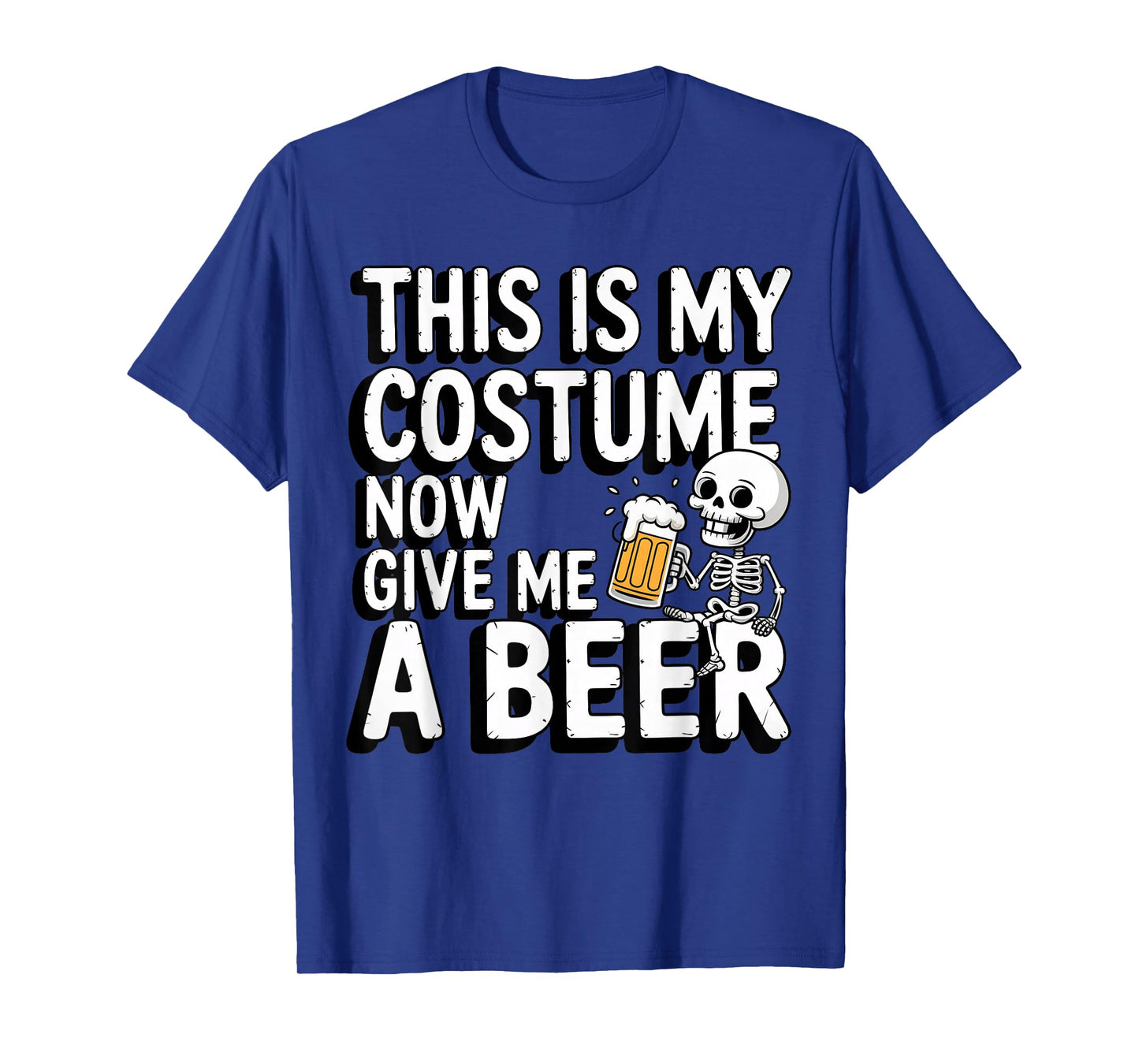 Halloween Skeleton Drinking Beer Costume for Octoberfest T-Shirt