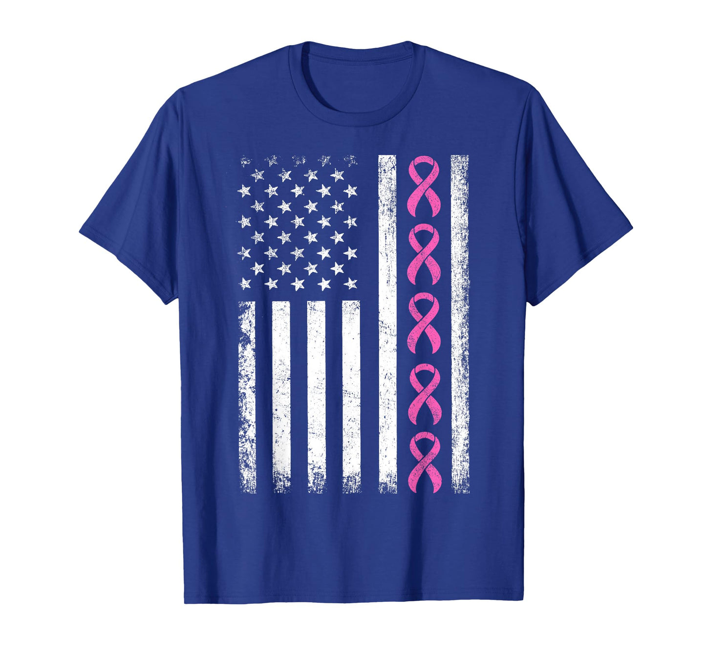 Breast Cancer Shirts American Flag Breast Cancer Awareness T-Shirt