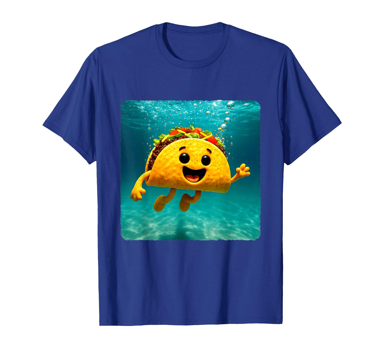 Taco Diving Underwater Ocean Diver Swimming Summer T-Shirt