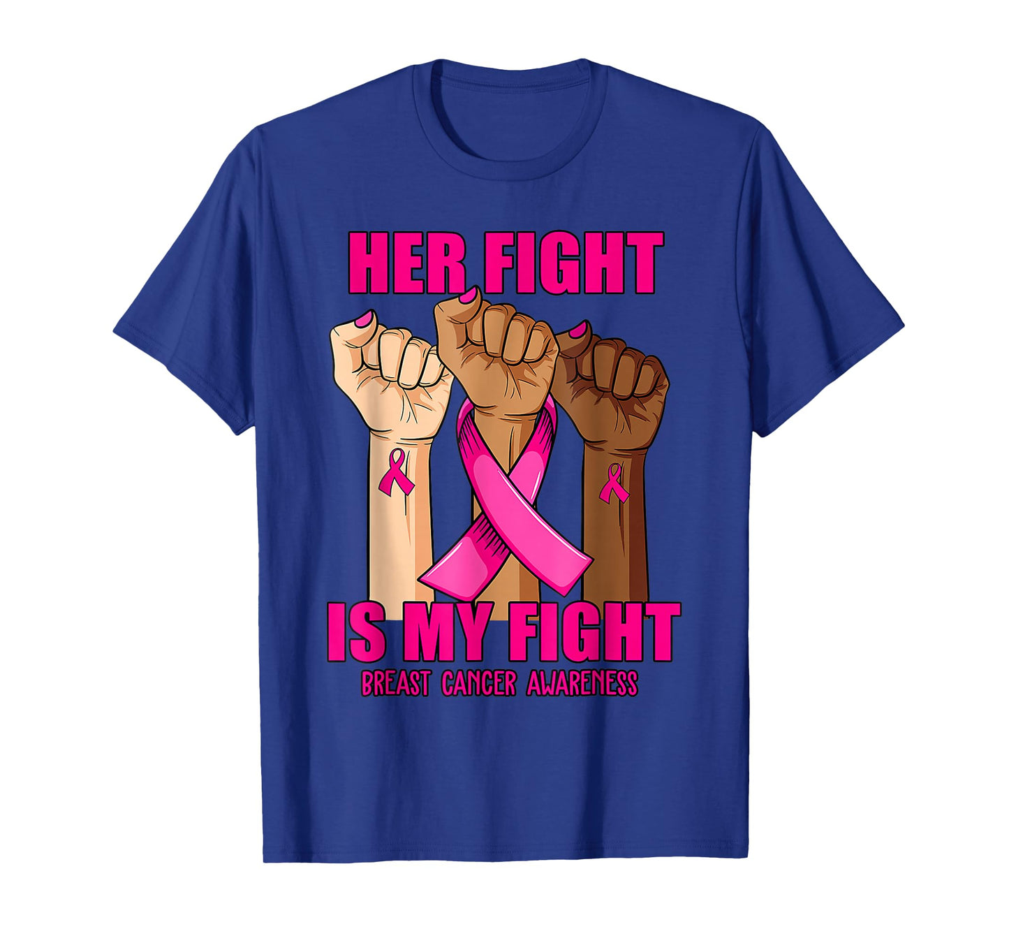 Hand Her fight is my fight breast cancer awareness month T-Shirt