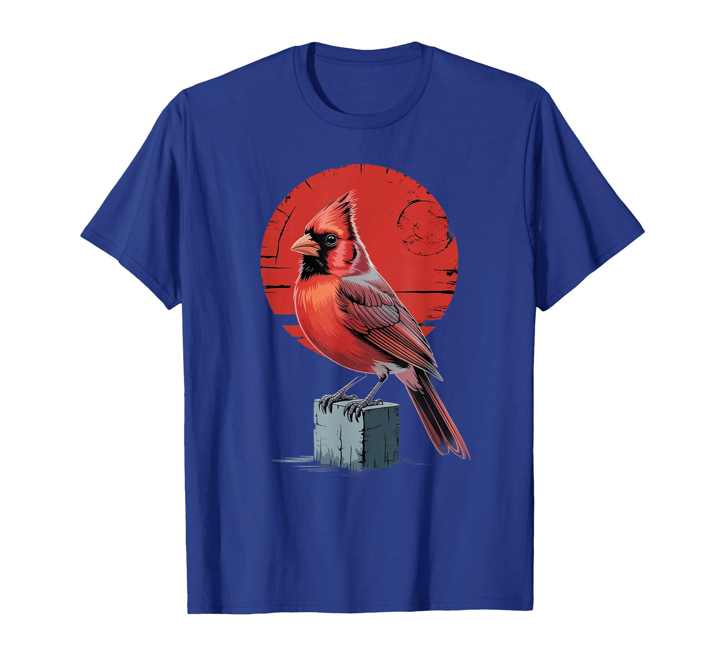 Red Cardinal Bird Vintage Design Bird Watching Nerd Nature T-Shirt