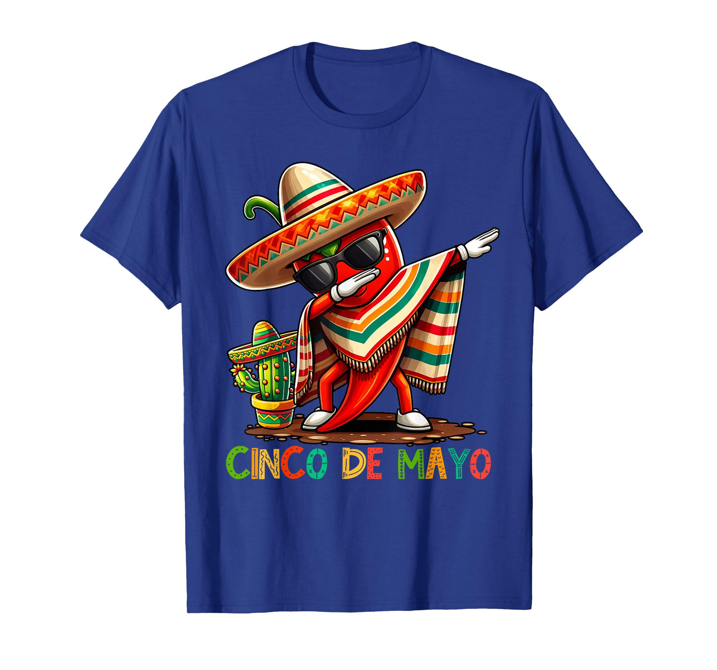 Dabbing Chili Cinco de Mayo Funny Mexican Food Dab Boys Kids T-Shirt