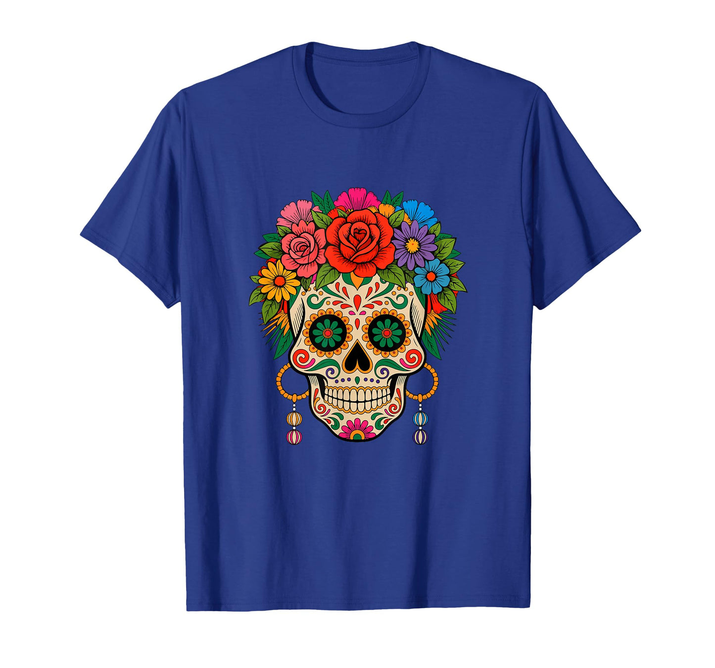 Floral Skull Halloween Dia De Los Muertos Matching Family T-Shirt