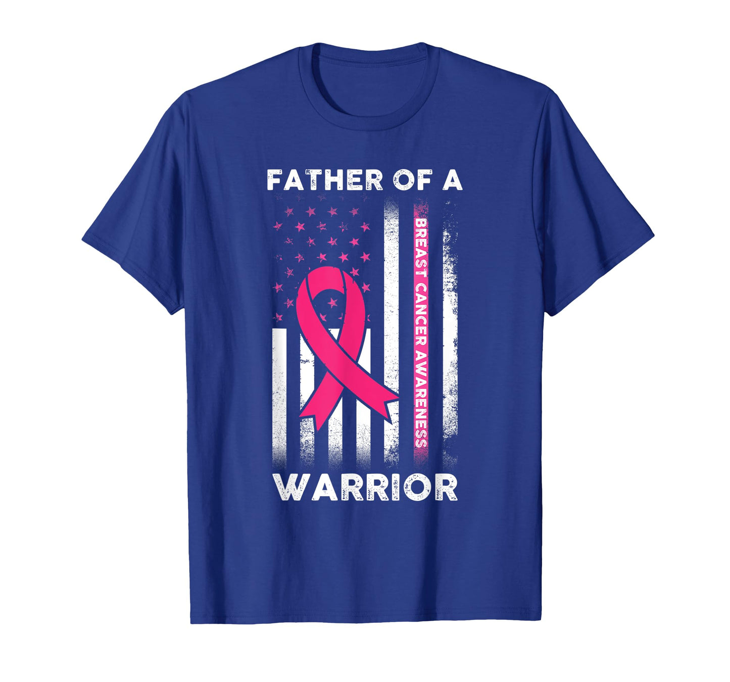 Breast Cancer Awareness - Father Of A Warrior Support Squad T-Shirt