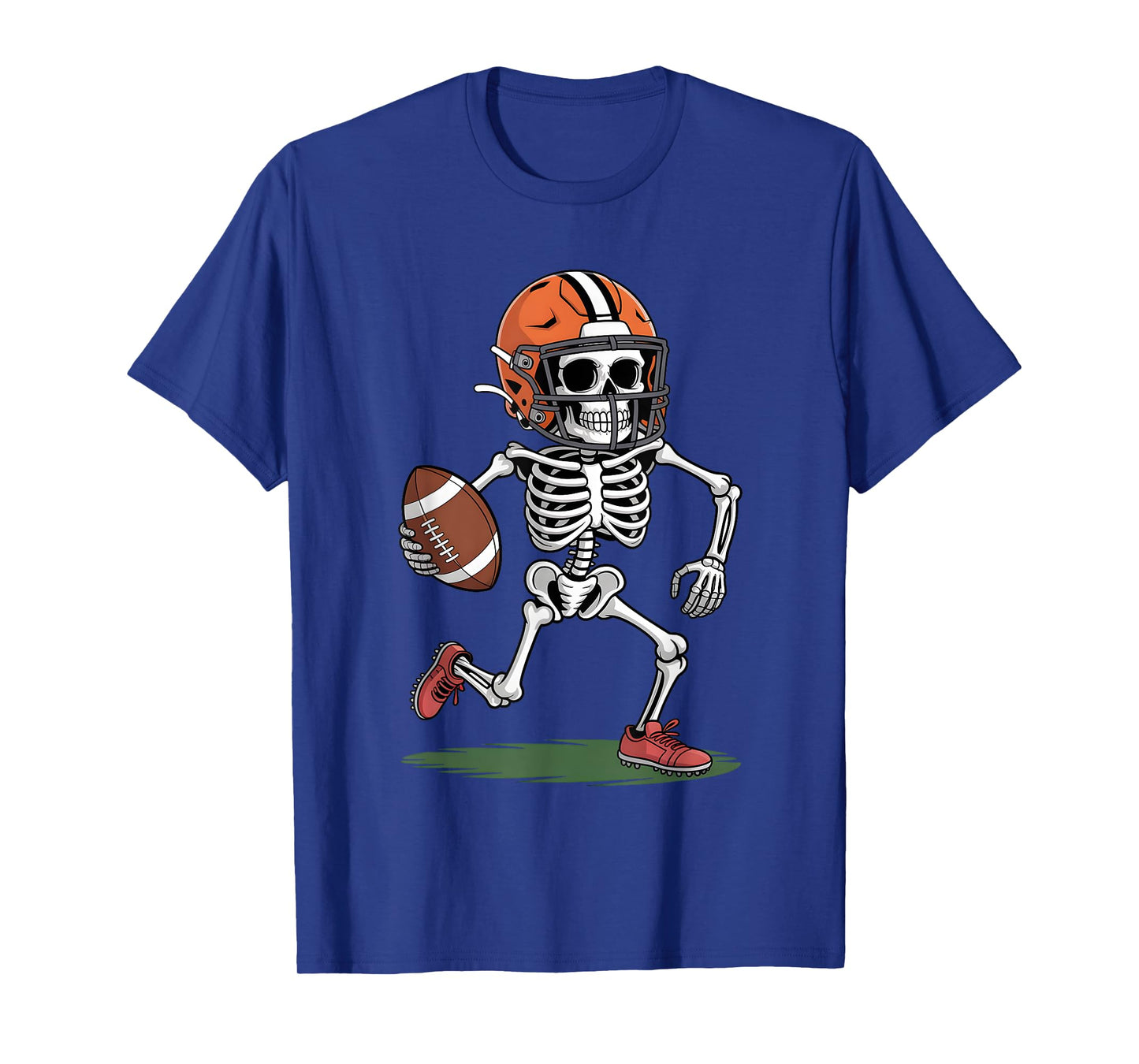 Halloween Skeleton American Football Costume Men Boys Kids T-Shirt