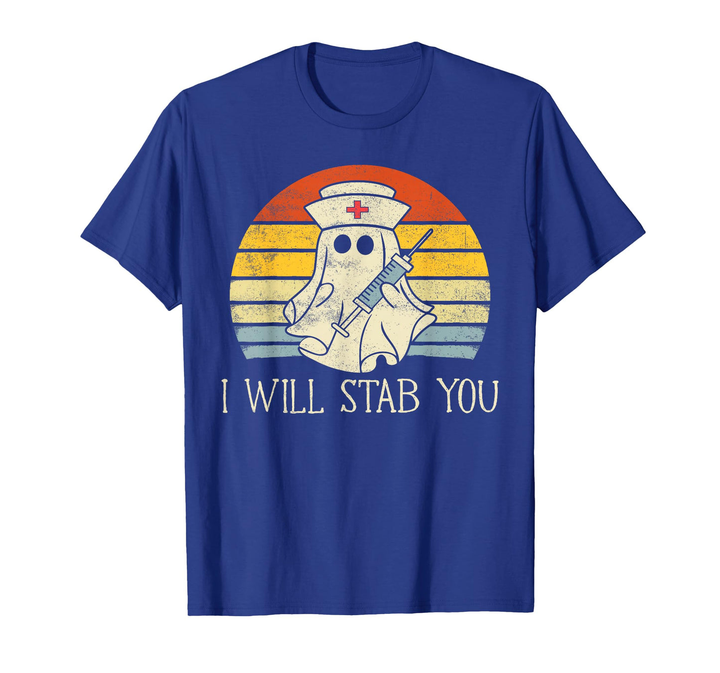 I Will Stab You Ghost Nurse Halloween Costume for Nurses T-Shirt