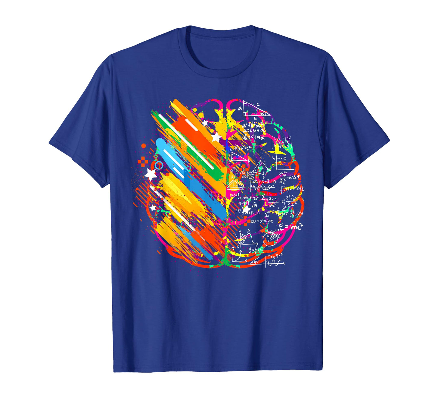 Colorful Brain Art Teacher Artist Painter Student T-Shirt