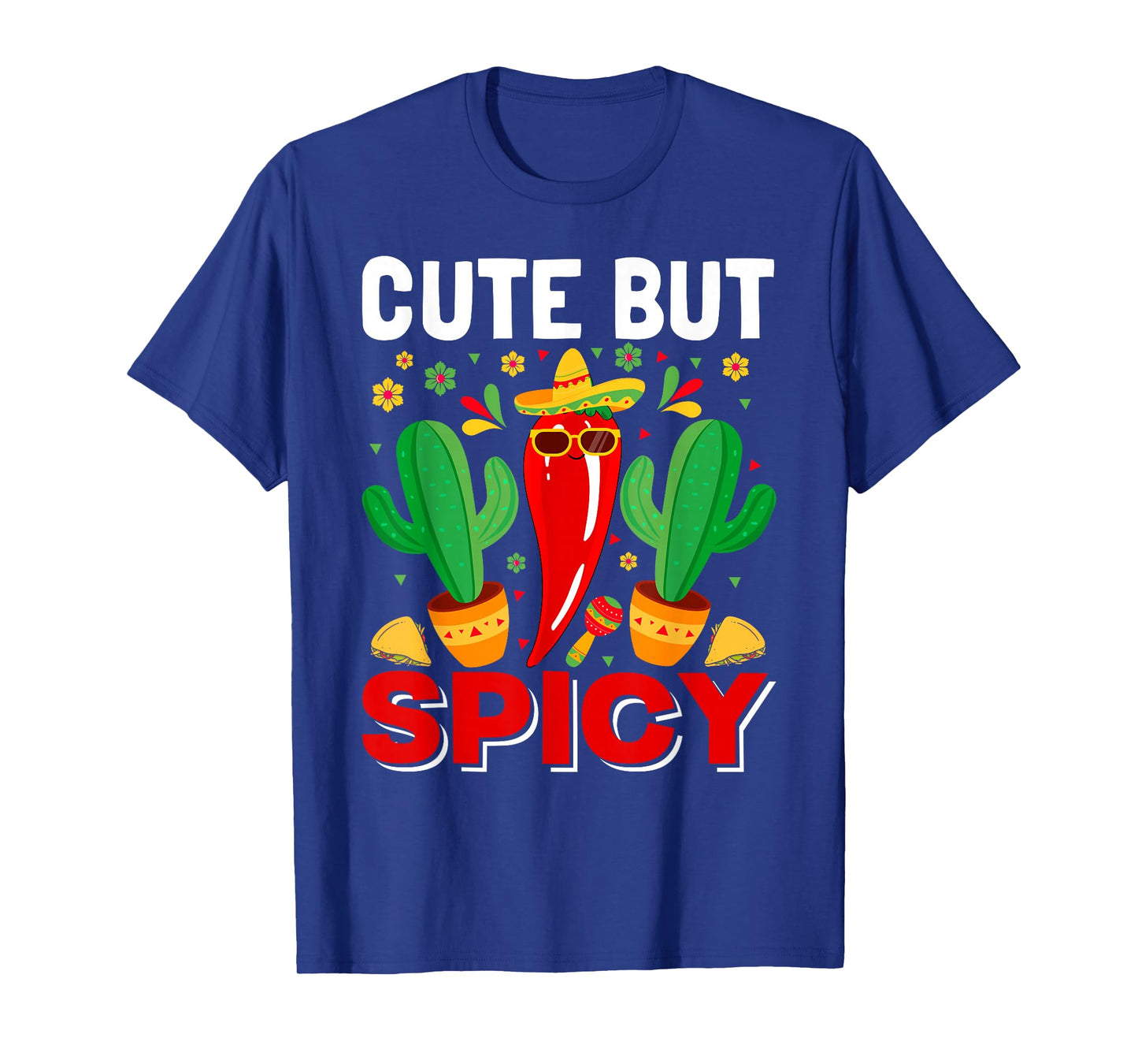 Cinco De Mayo - Cute but Spicy Mexican Fiesta Jalapenos Girl T-Shirt