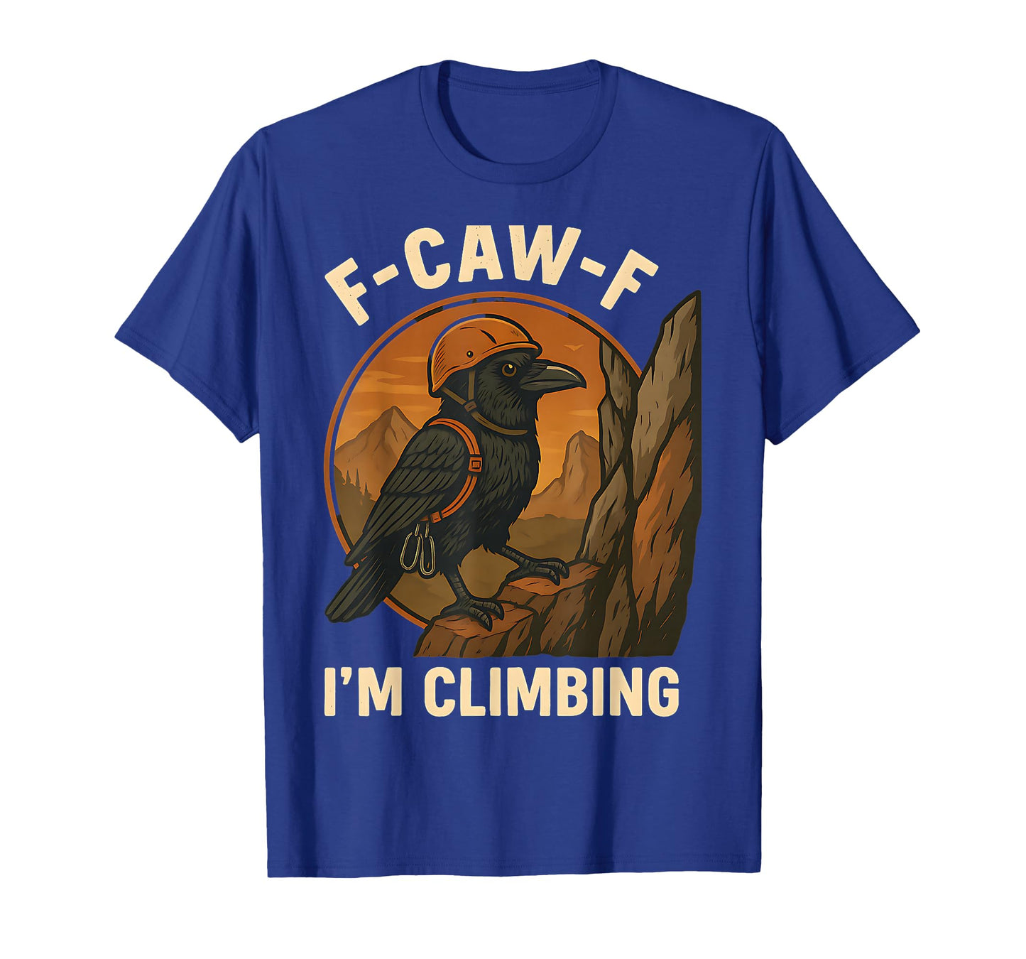 Funny Raven Climbing Shirt Crow Rock Climber Adventure T-Shirt