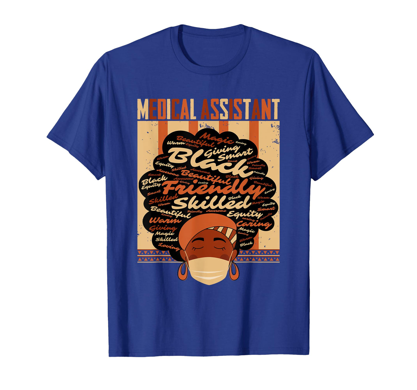 Medical Assistant Costume Afro Woman Proud Black History T-Shirt