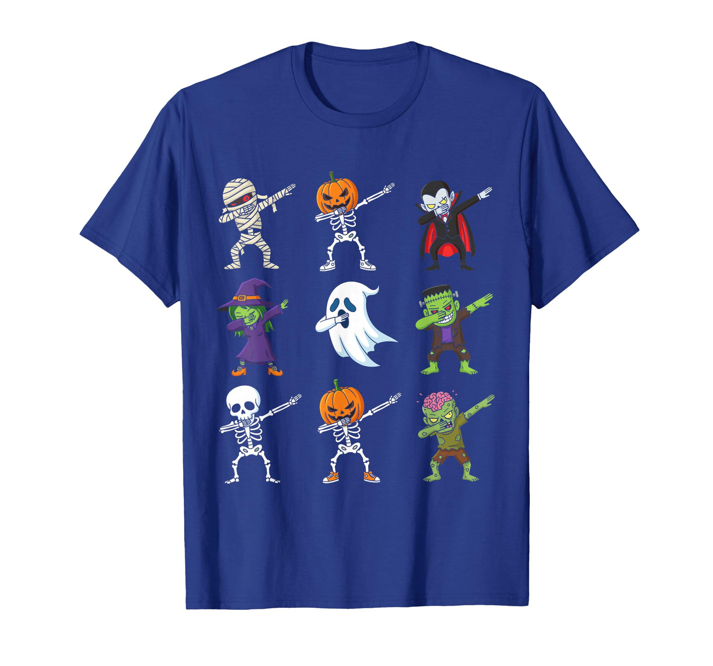 Dabbing Halloween Costumes Skeleton Zombie Pumpkin Mummy T-Shirt