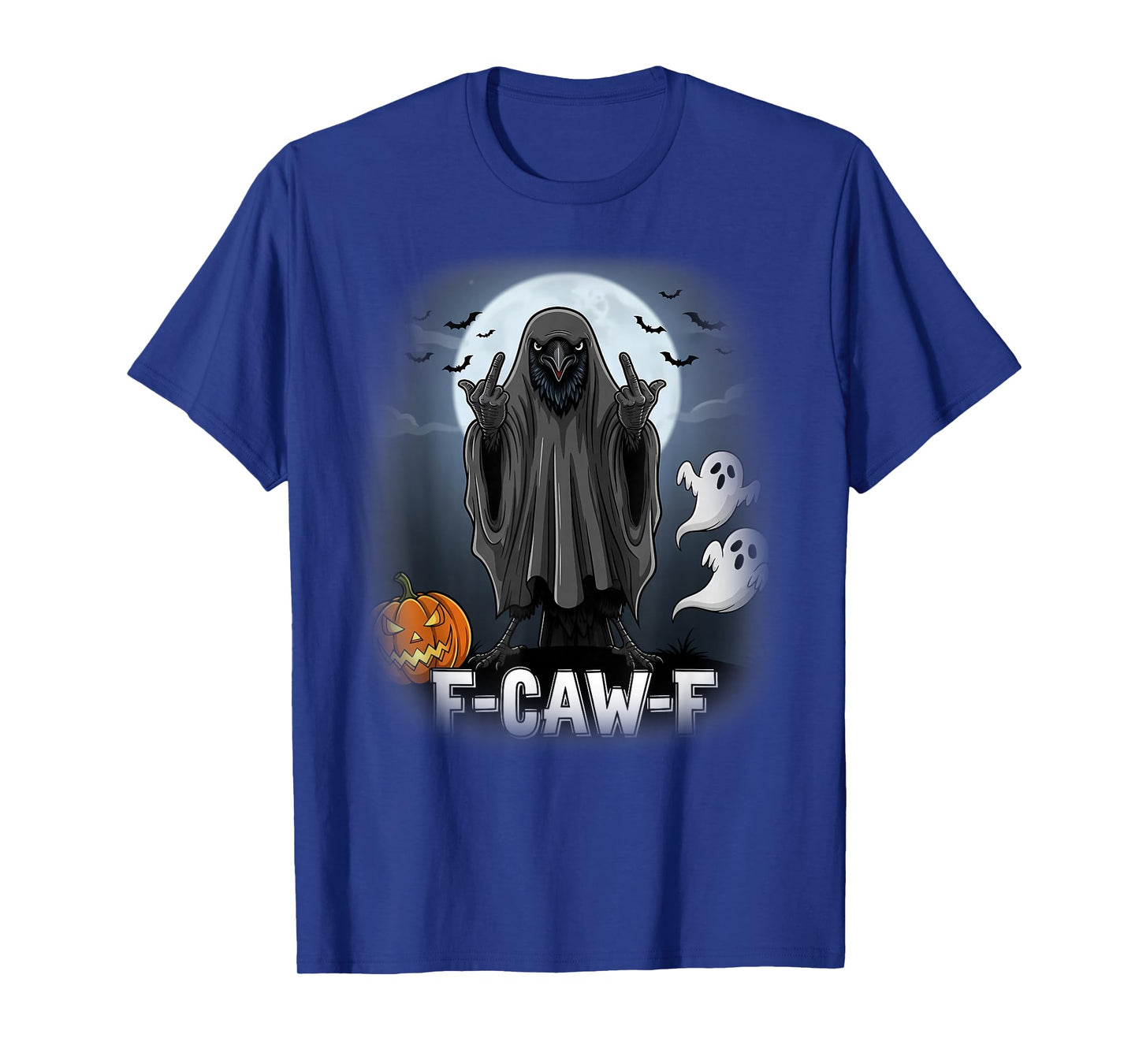 F-Caw-F Crow Raven Black Bird Gothic Wizard Halloween Spooky T-Shirt