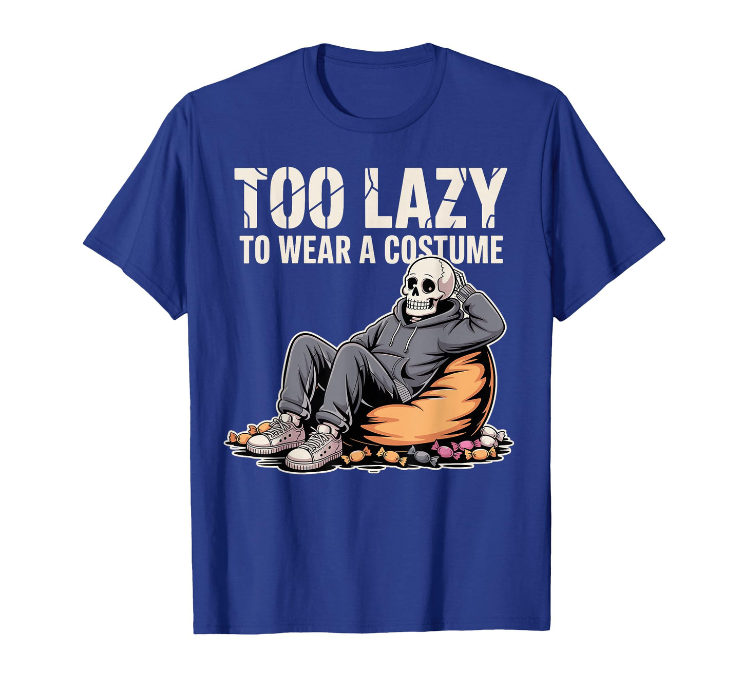 Too Lazy to Wear a Costume Halloween Lounge Tee T-Shirt