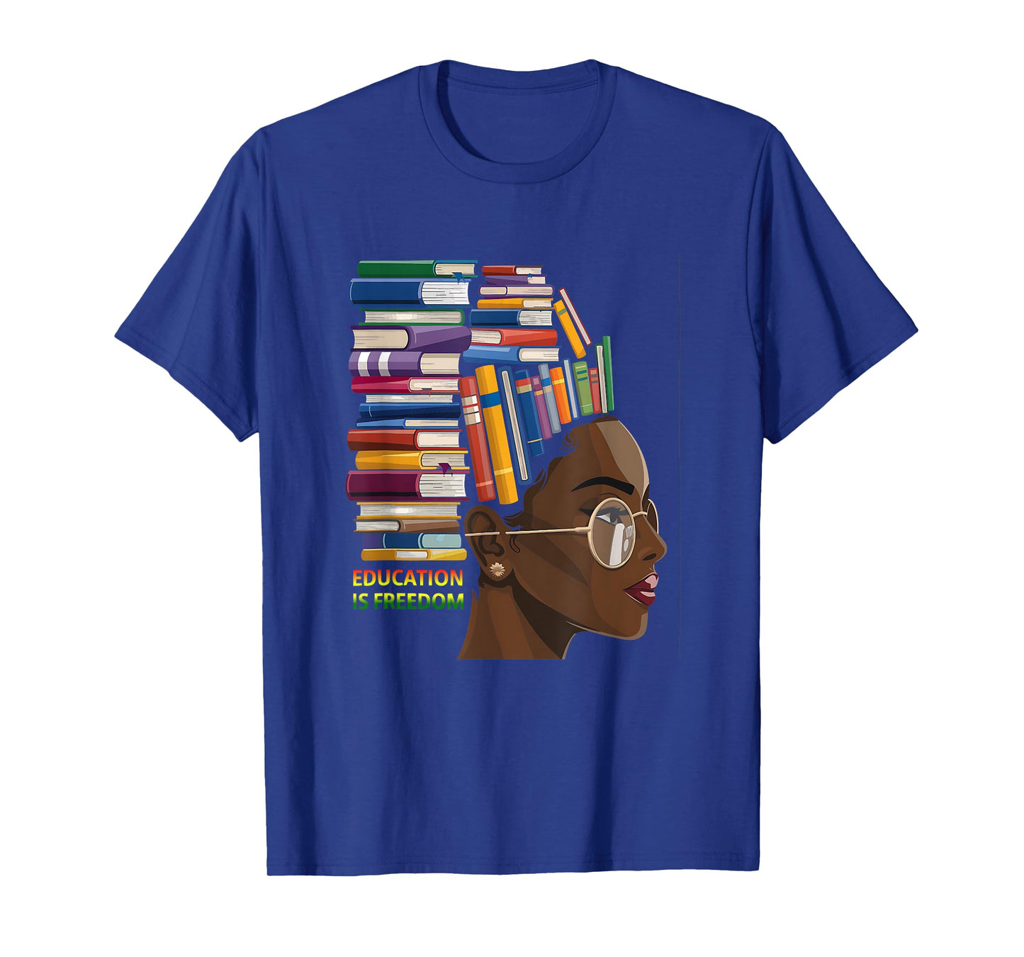 Education Is Freedom Black Teacher Books Black History Month T-Shirt