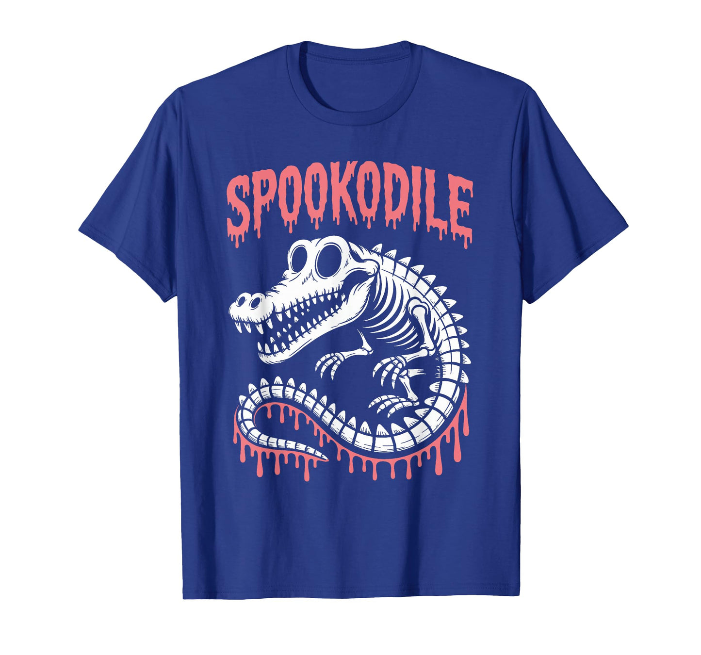 Spooky Crocodile Skeleton Halloween T-Shirt