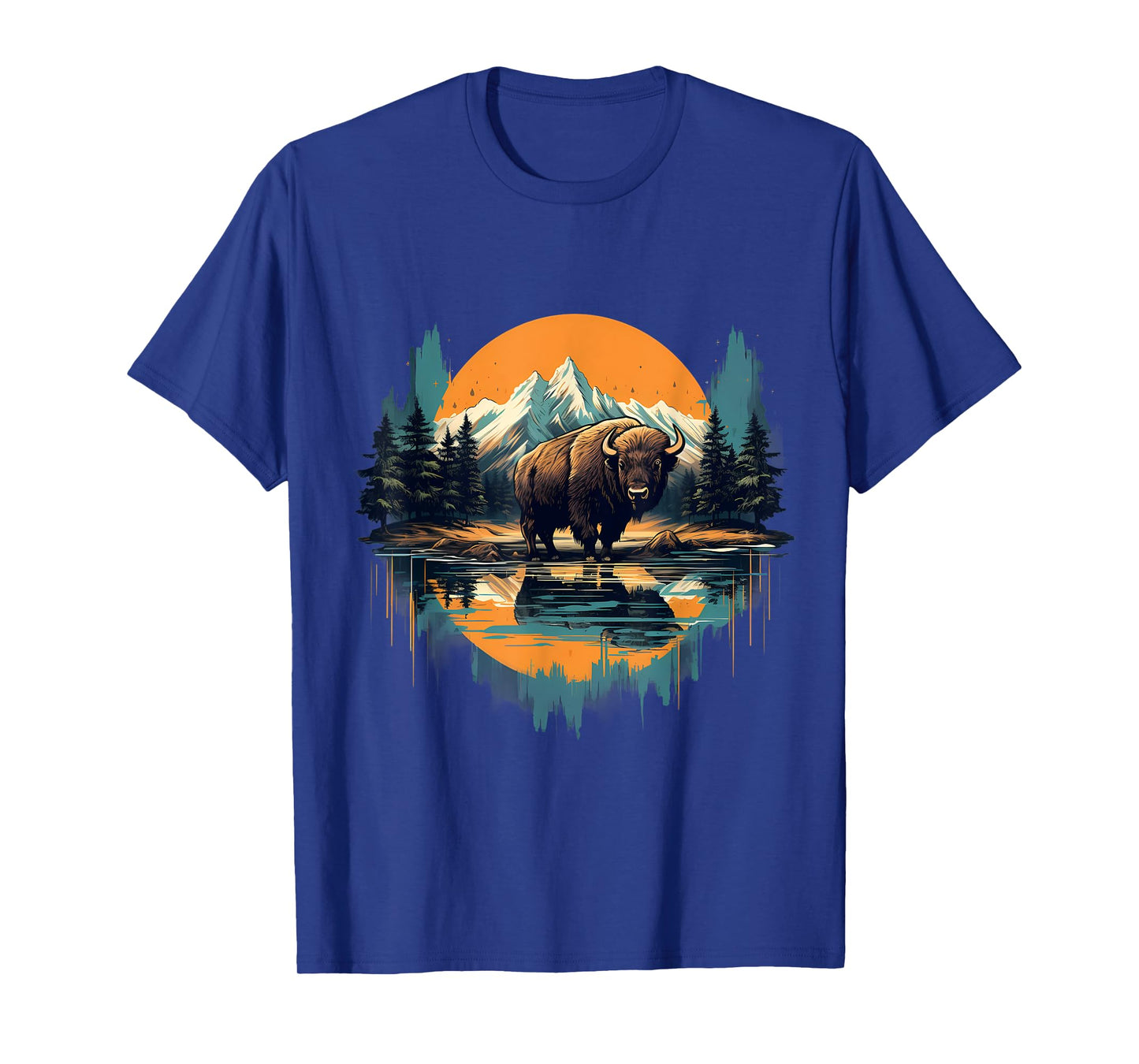 Buffalo Wildlife Animal Art Artwork Bison Savanna Nature T-Shirt