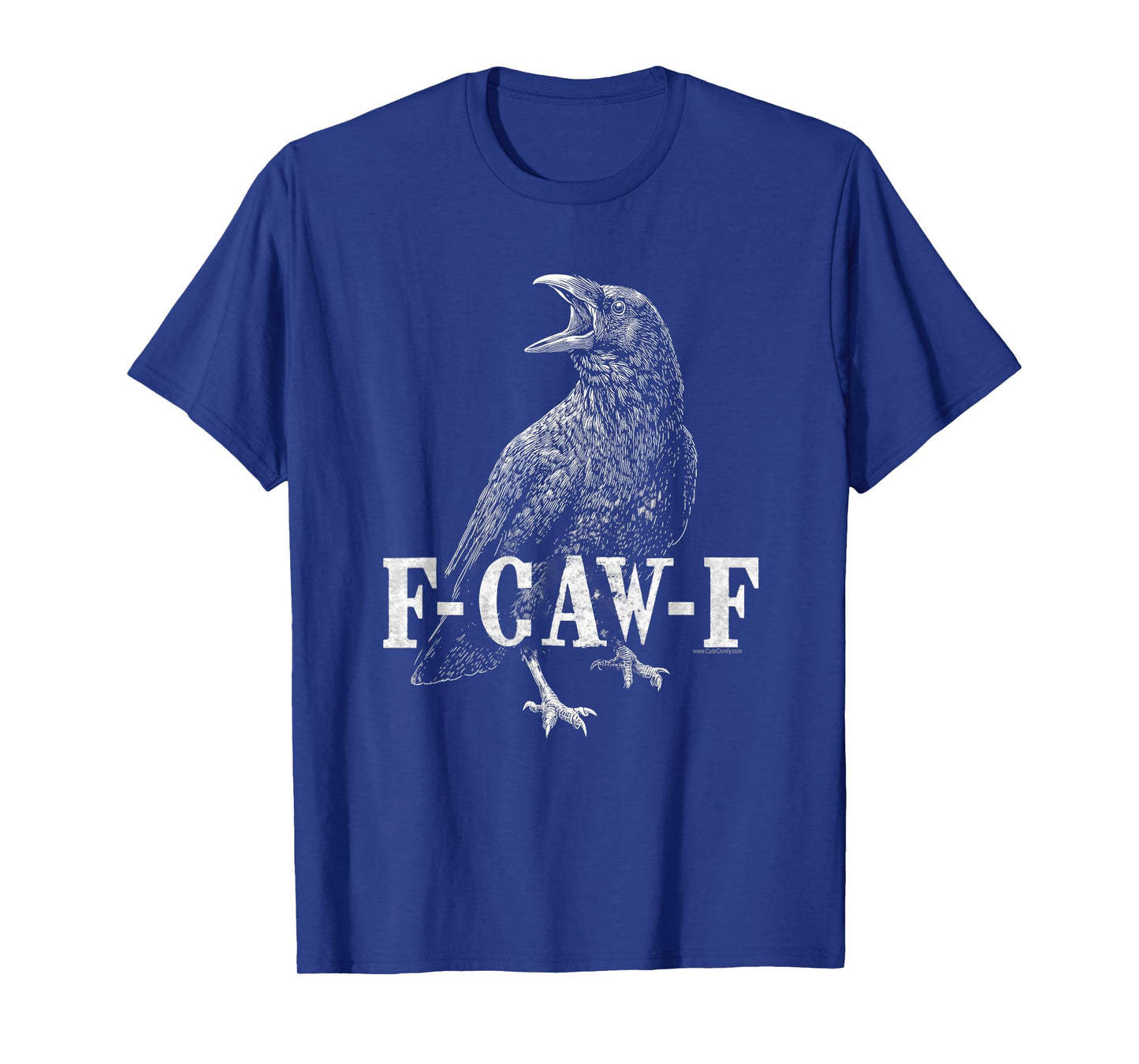 F-Caw-F Crow Funny Rude Sarcastic Dirty Adult Humor Graphic T-Shirt