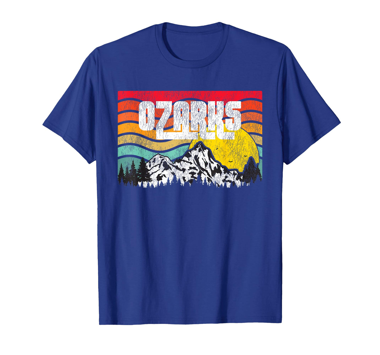 Ozark Mountains Ozarks Forests Vintage Sunset Retro T-Shirt